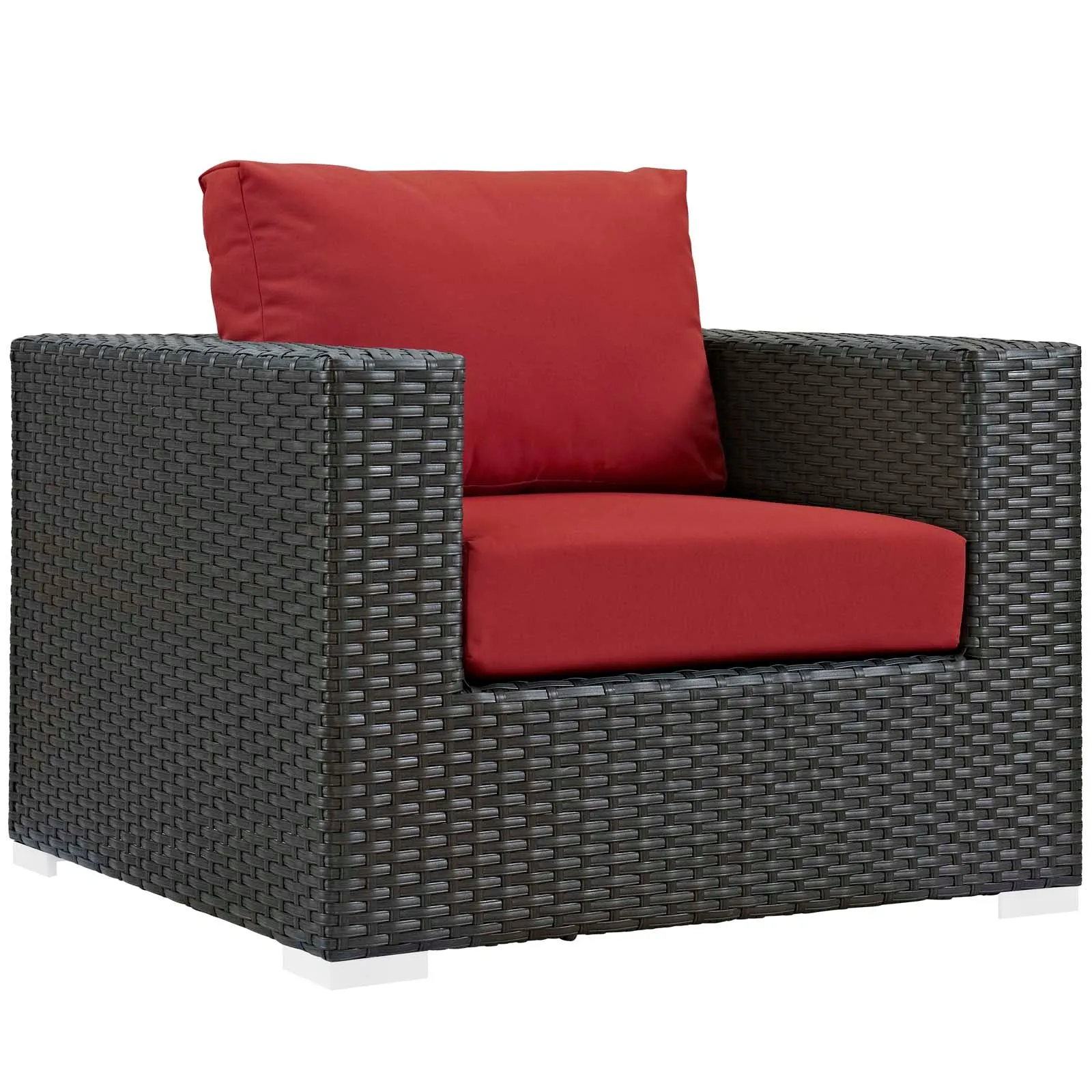 Sojourn 3 Piece Outdoor Patio Sunbrella® Sectional Set by Modway