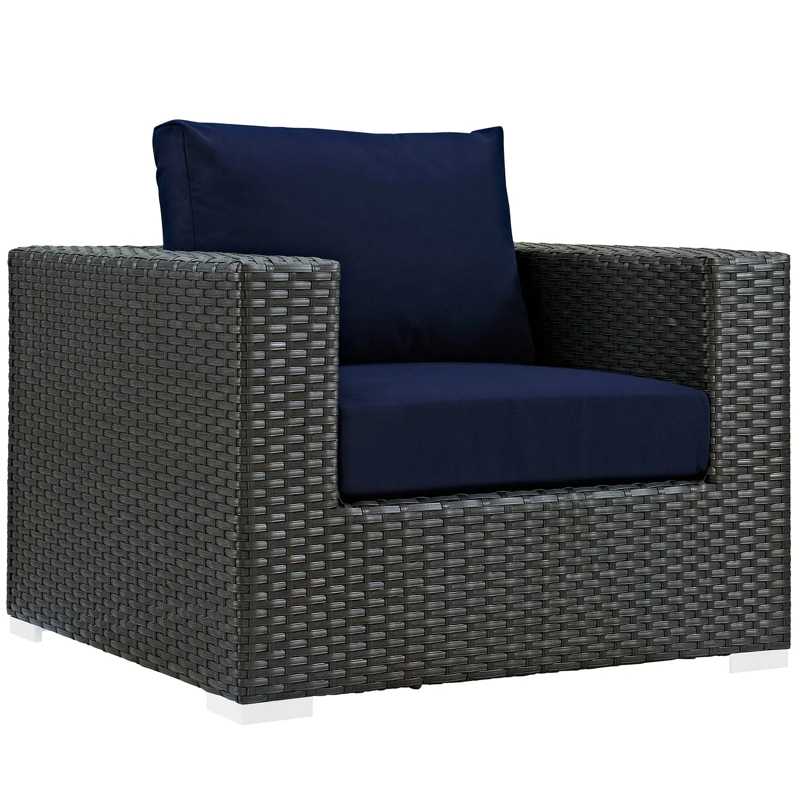 Sojourn 3 Piece Outdoor Patio Sunbrella® Sectional Set by Modway