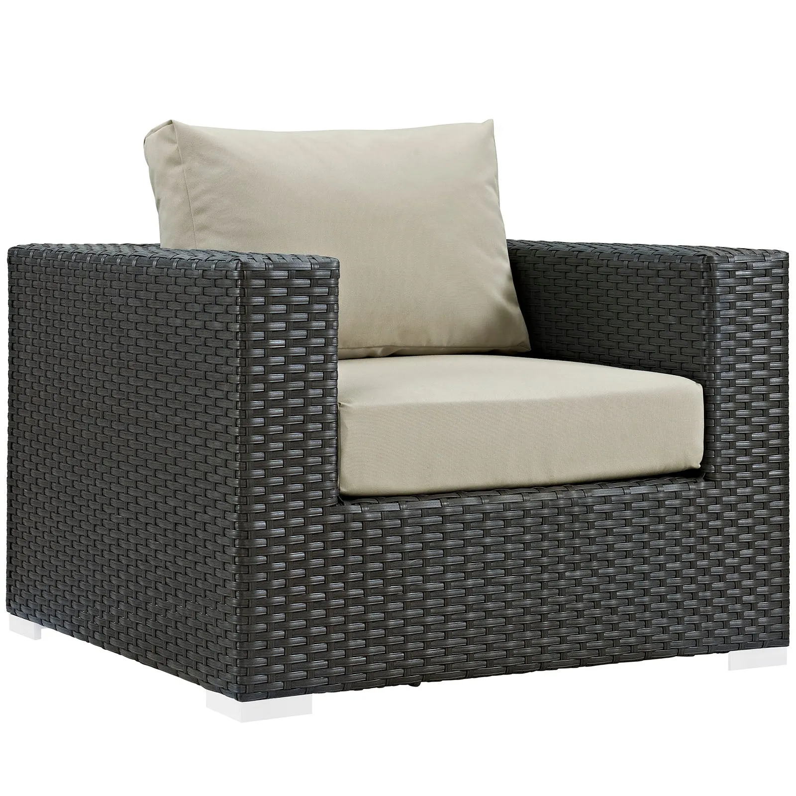 Sojourn 3 Piece Outdoor Patio Sunbrella® Sectional Set by Modway