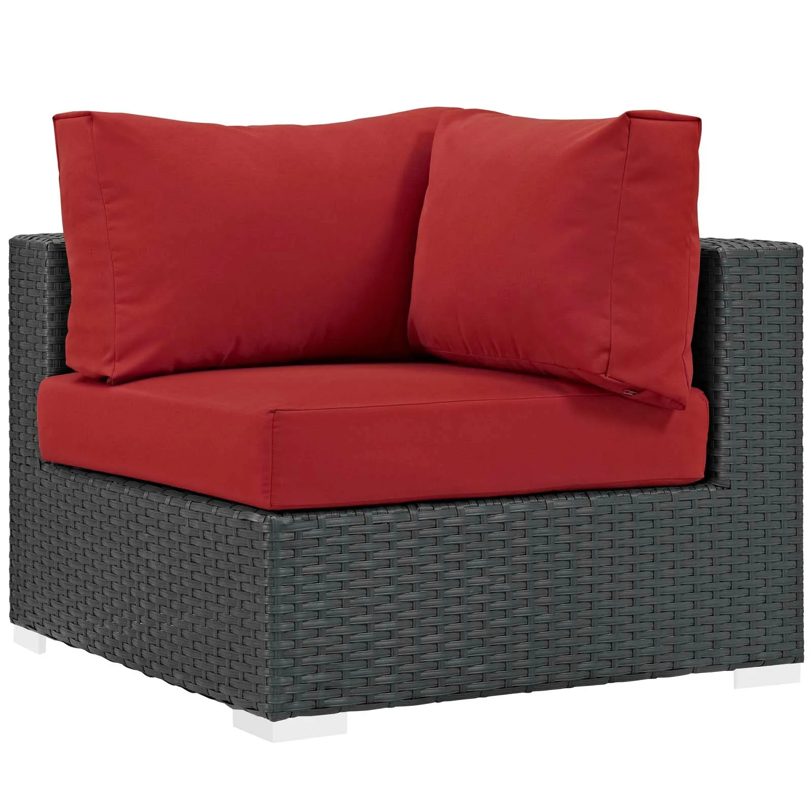 Sojourn 5 Piece Outdoor Patio Sunbrella® Sectional Set by Modway