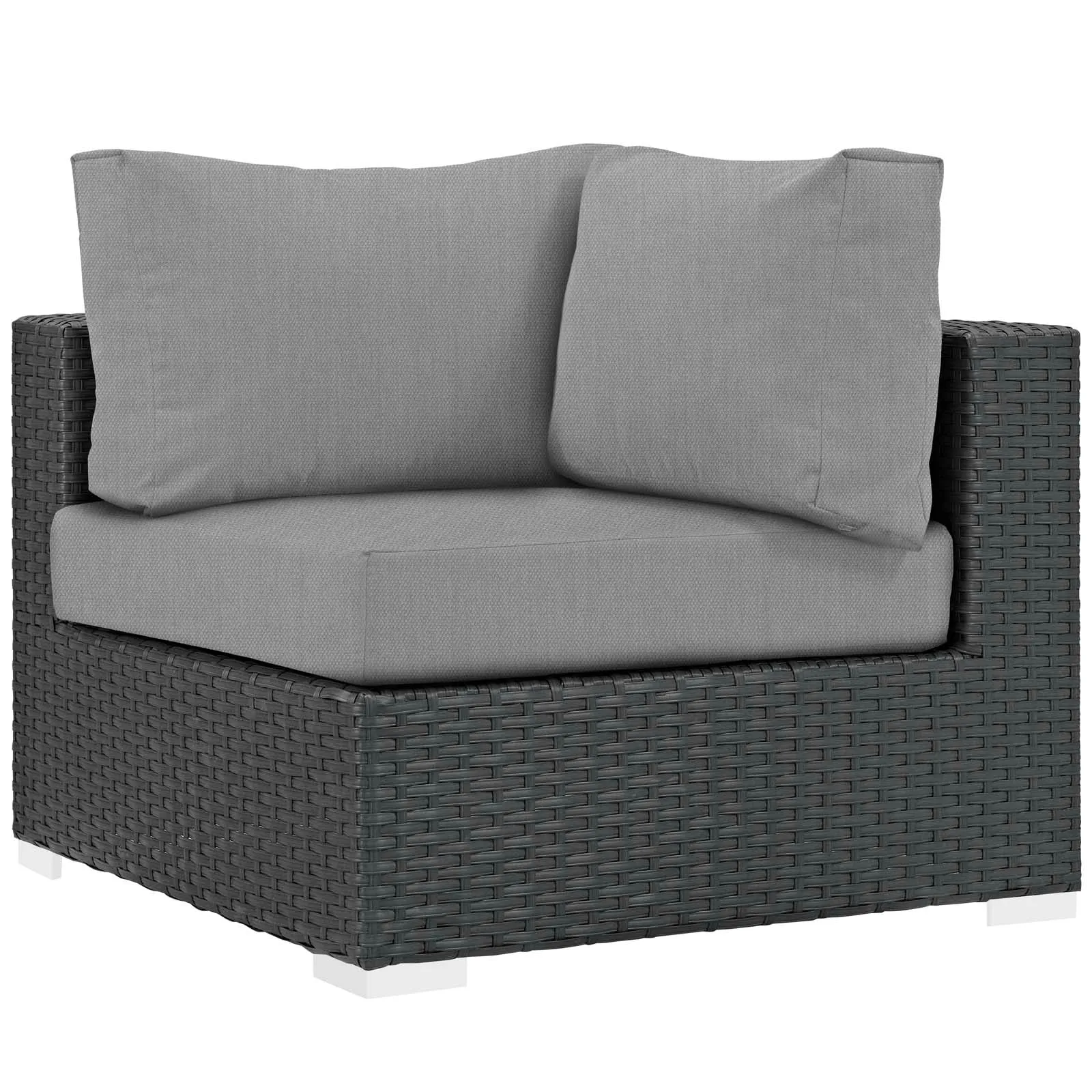 Sojourn 7 Piece Outdoor Patio Sunbrella® Sectional Set by Modway