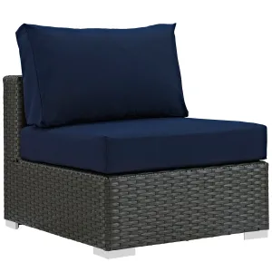 Sojourn Outdoor Patio Fabric Sunbrella® Armless by Modway