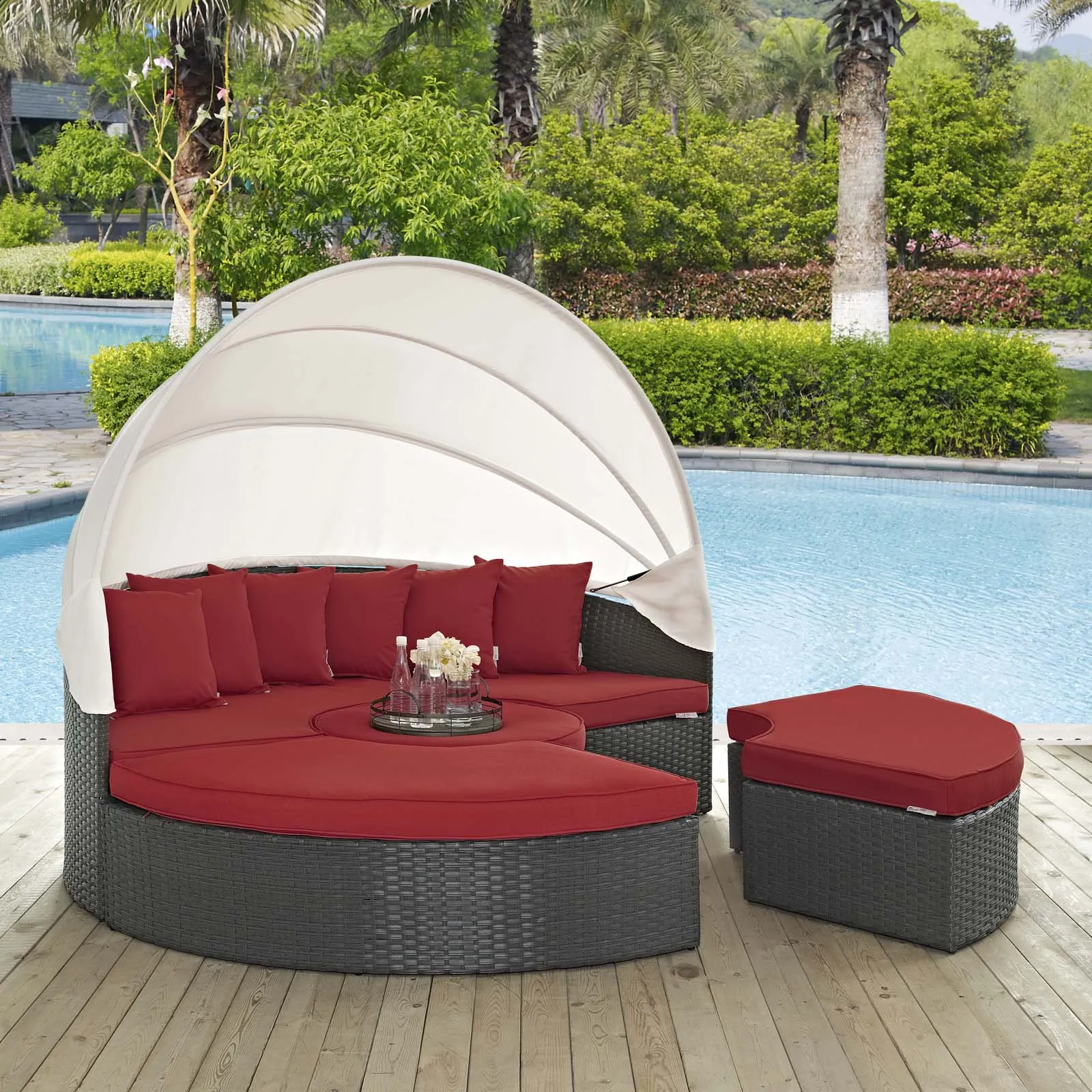Sojourn Outdoor Patio Sunbrella® Daybed by Modway