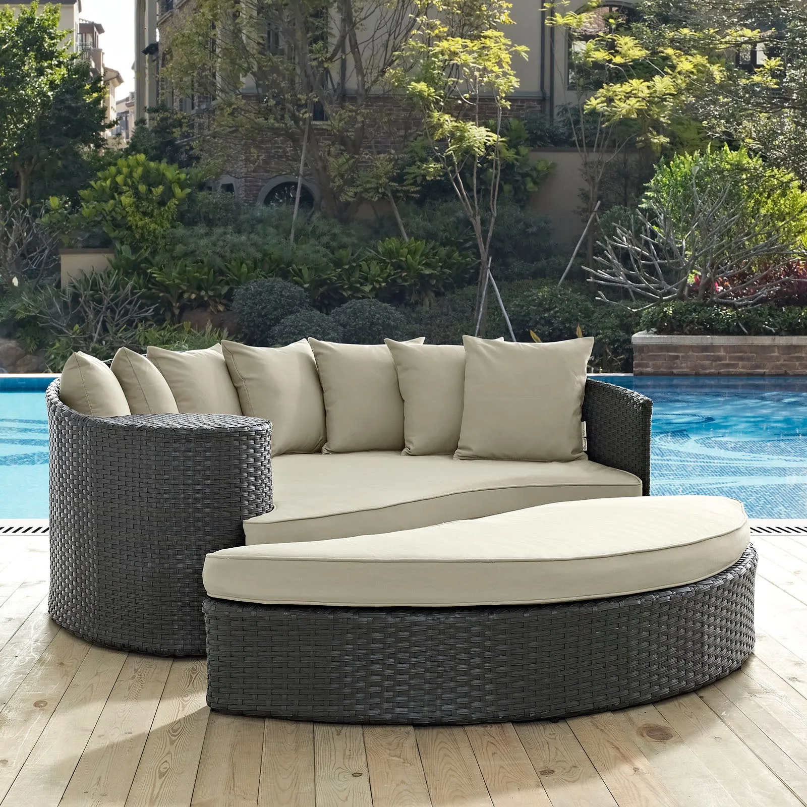 Sojourn Outdoor Patio Sunbrella® Daybed by Modway