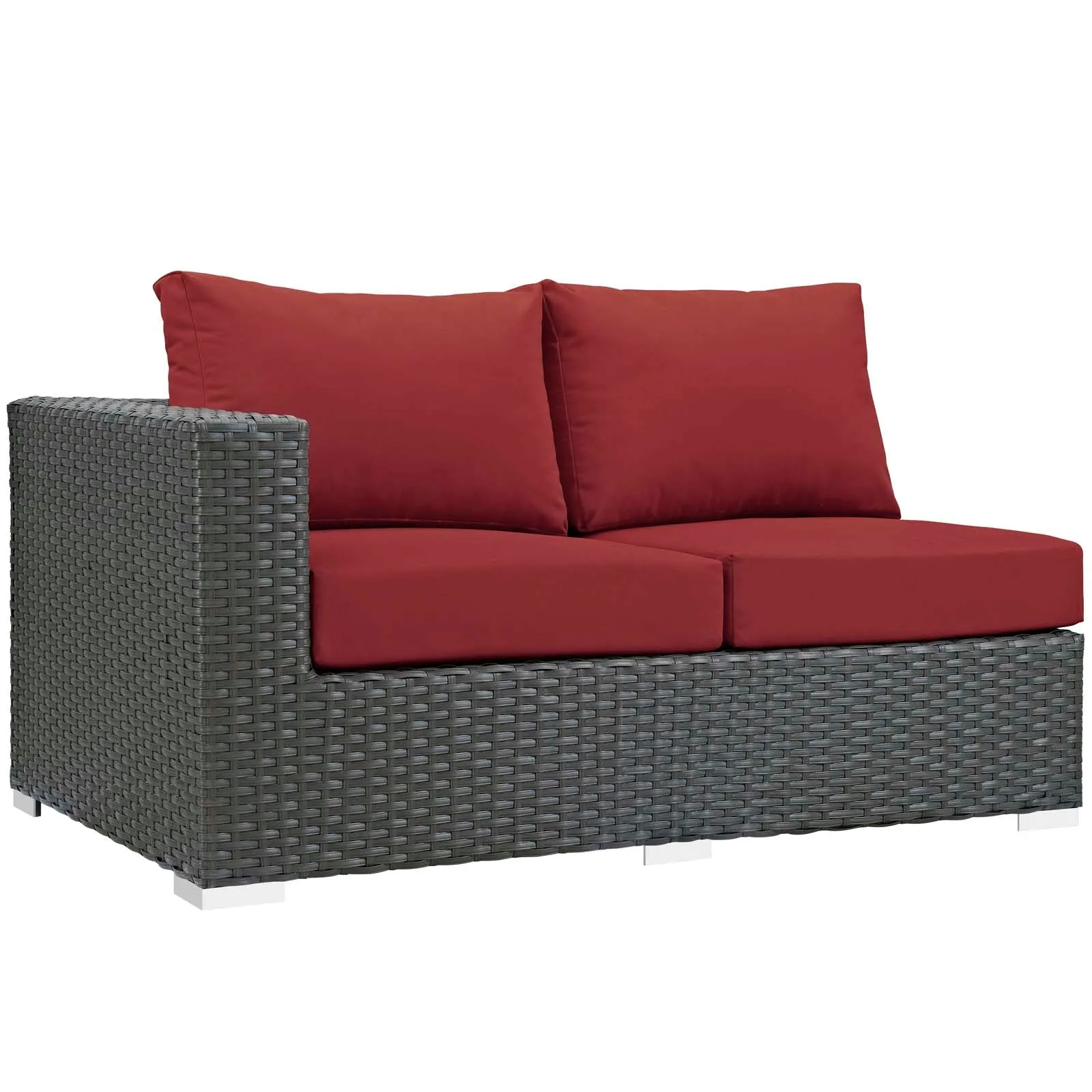 Sojourn Outdoor Patio Sunbrella® Left Arm Loveseat by Modway