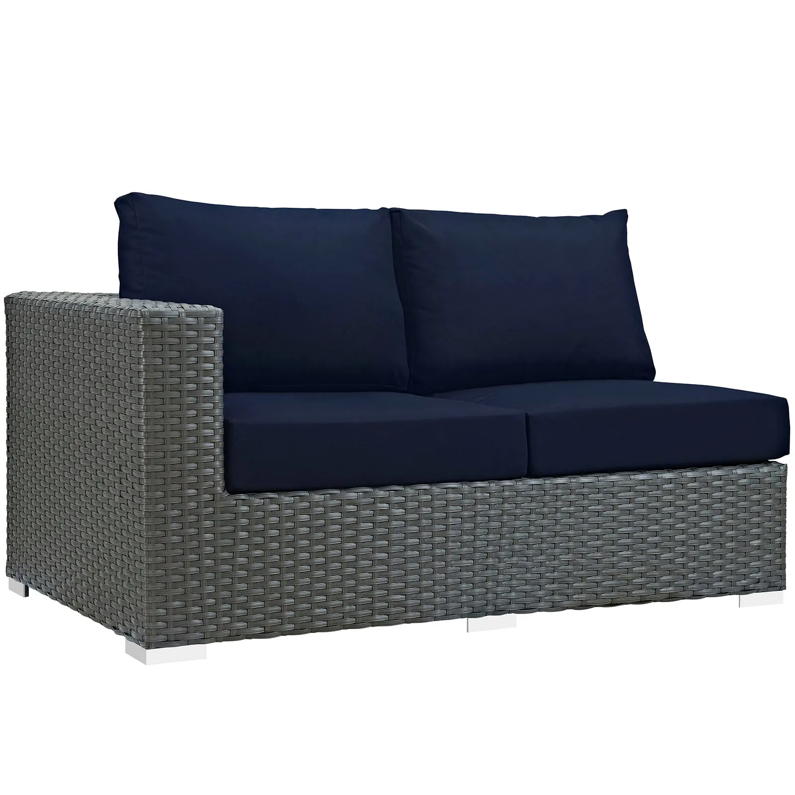 Sojourn Outdoor Patio Sunbrella® Left Arm Loveseat by Modway