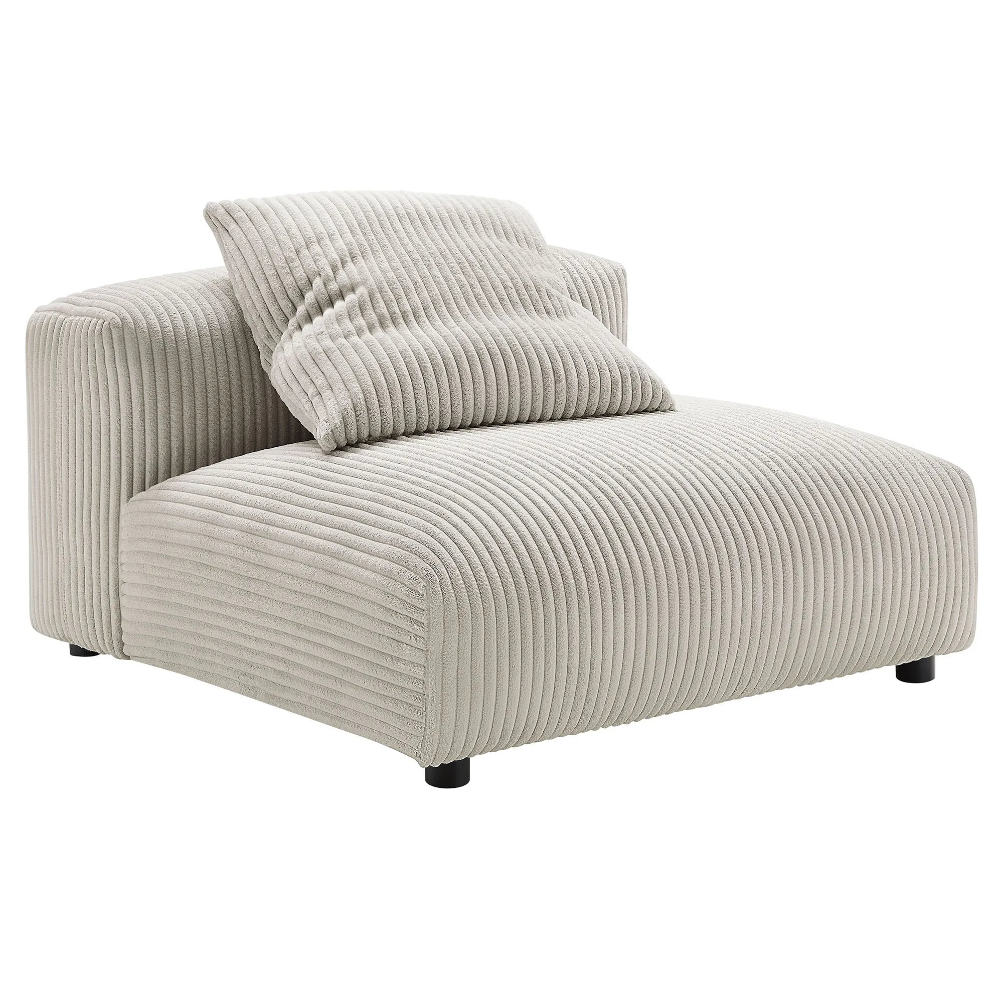 Solace  Modular Corduroy Upholstered Armless Chair