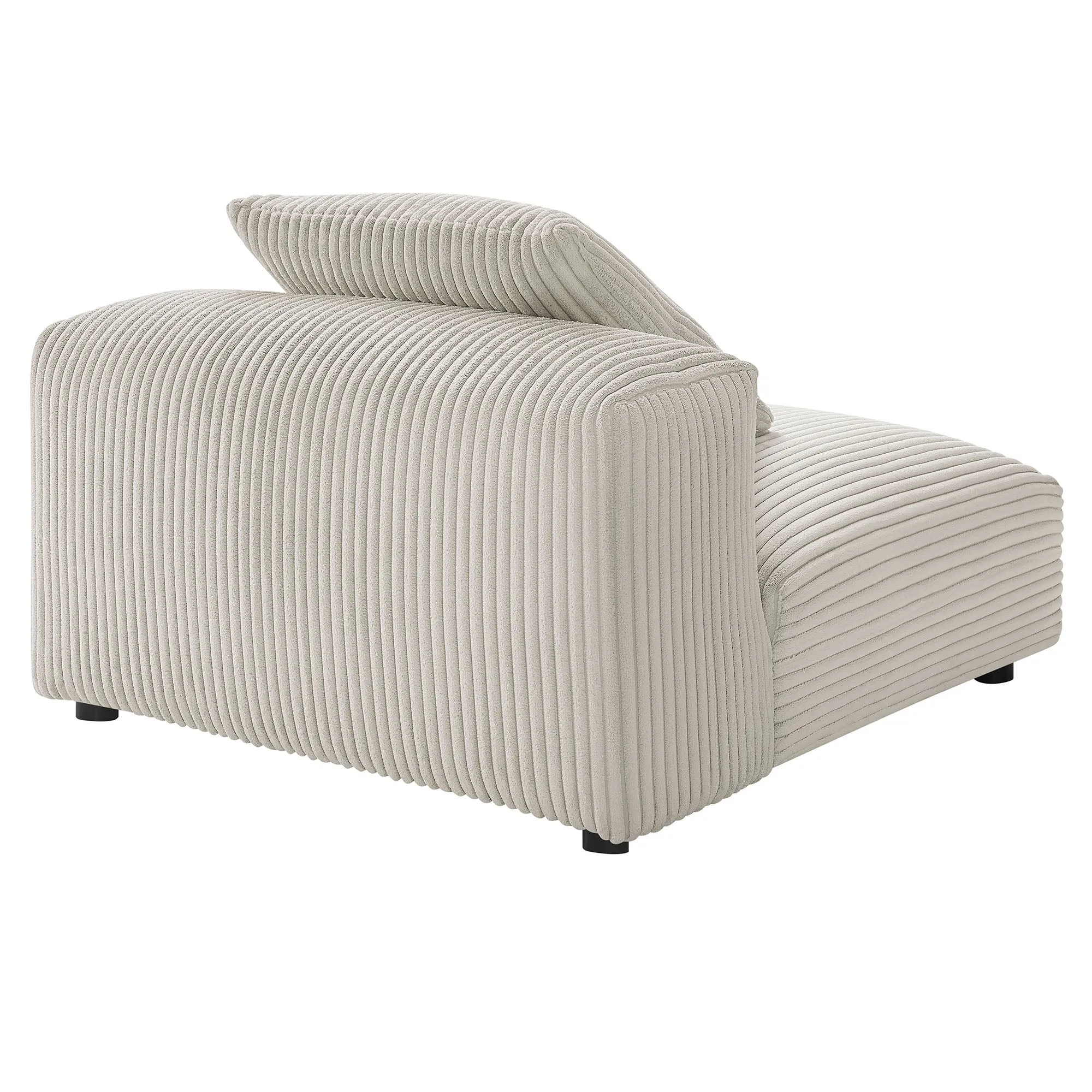 Solace  Modular Corduroy Upholstered Armless Chair