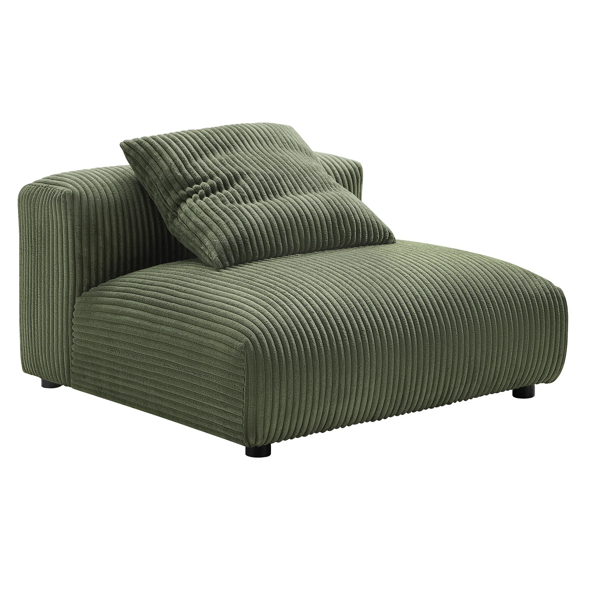 Solace  Modular Corduroy Upholstered Armless Chair