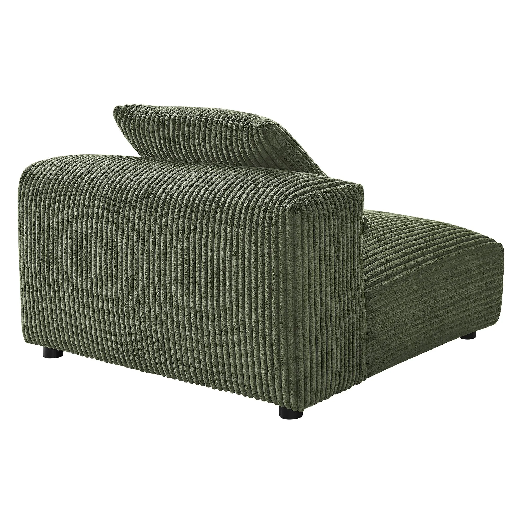 Solace  Modular Corduroy Upholstered Armless Chair