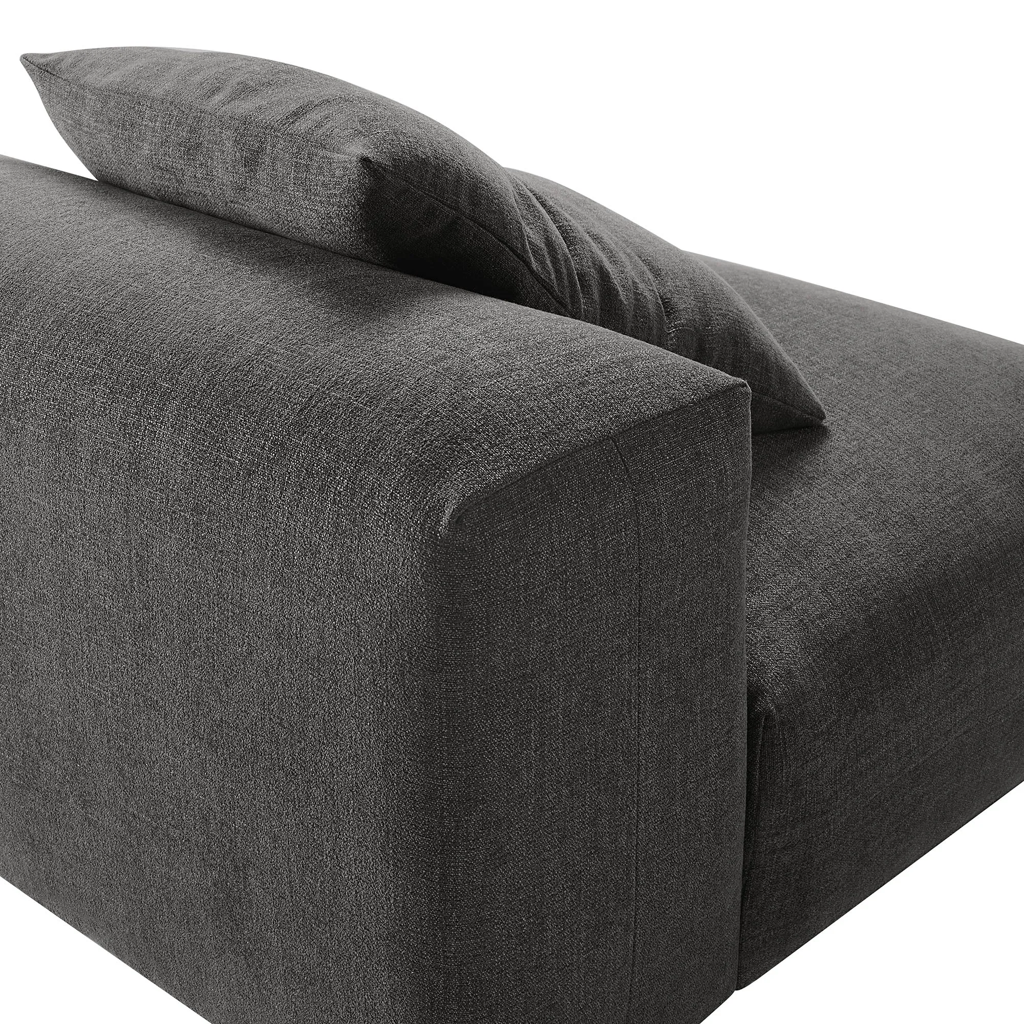 Solace  Modular Upholstered Fabric Armless Chair