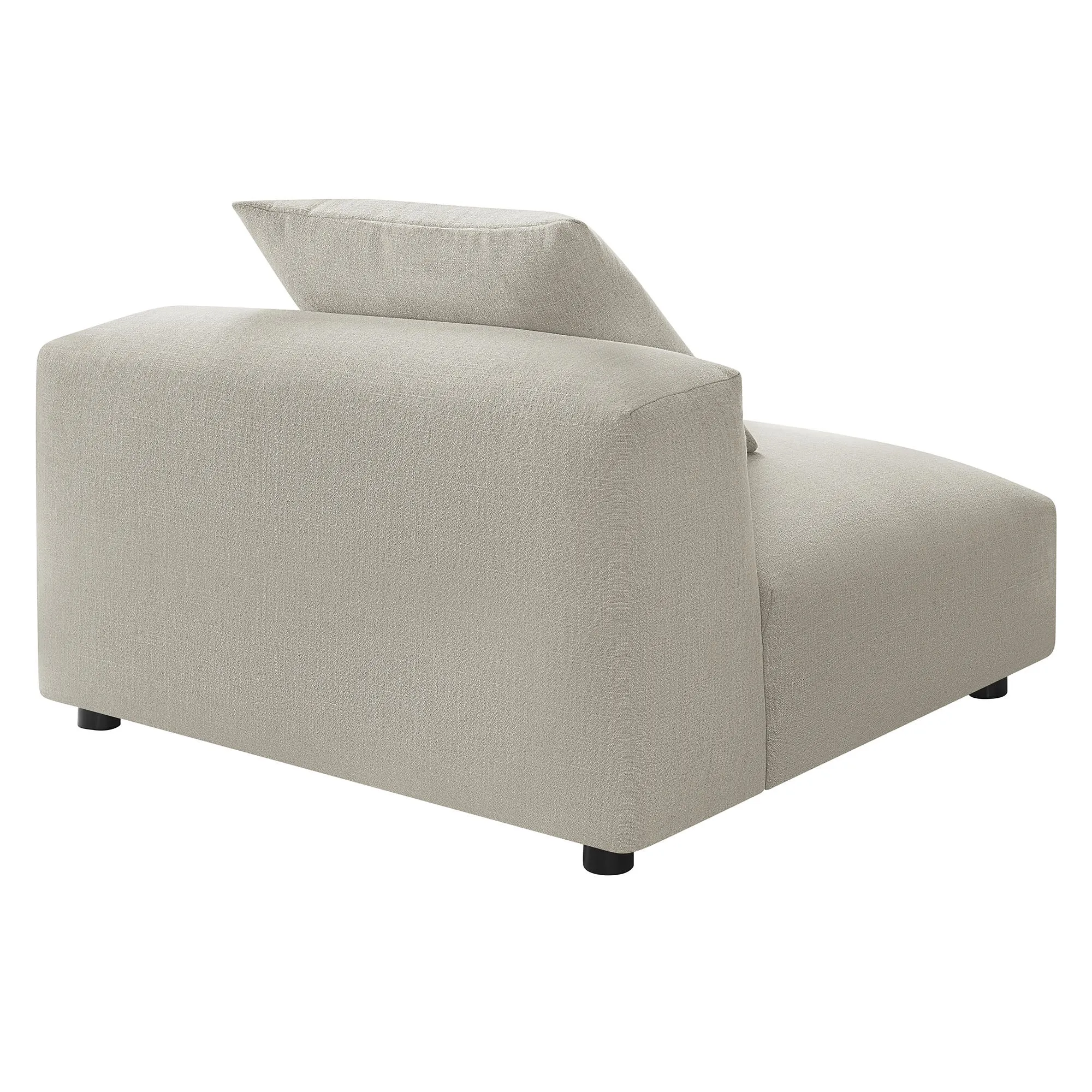 Solace  Modular Upholstered Fabric Armless Chair