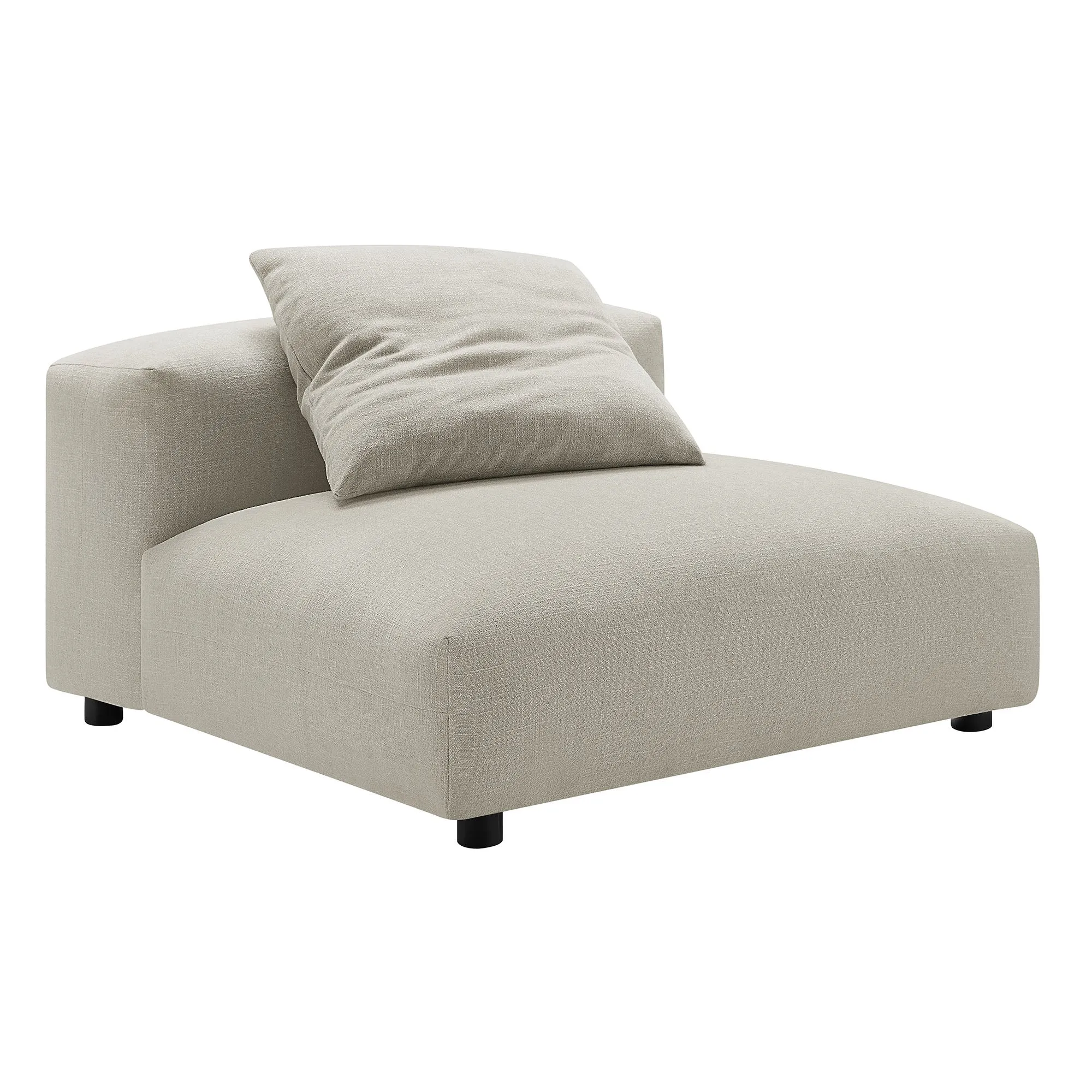 Solace  Modular Upholstered Fabric Armless Chair