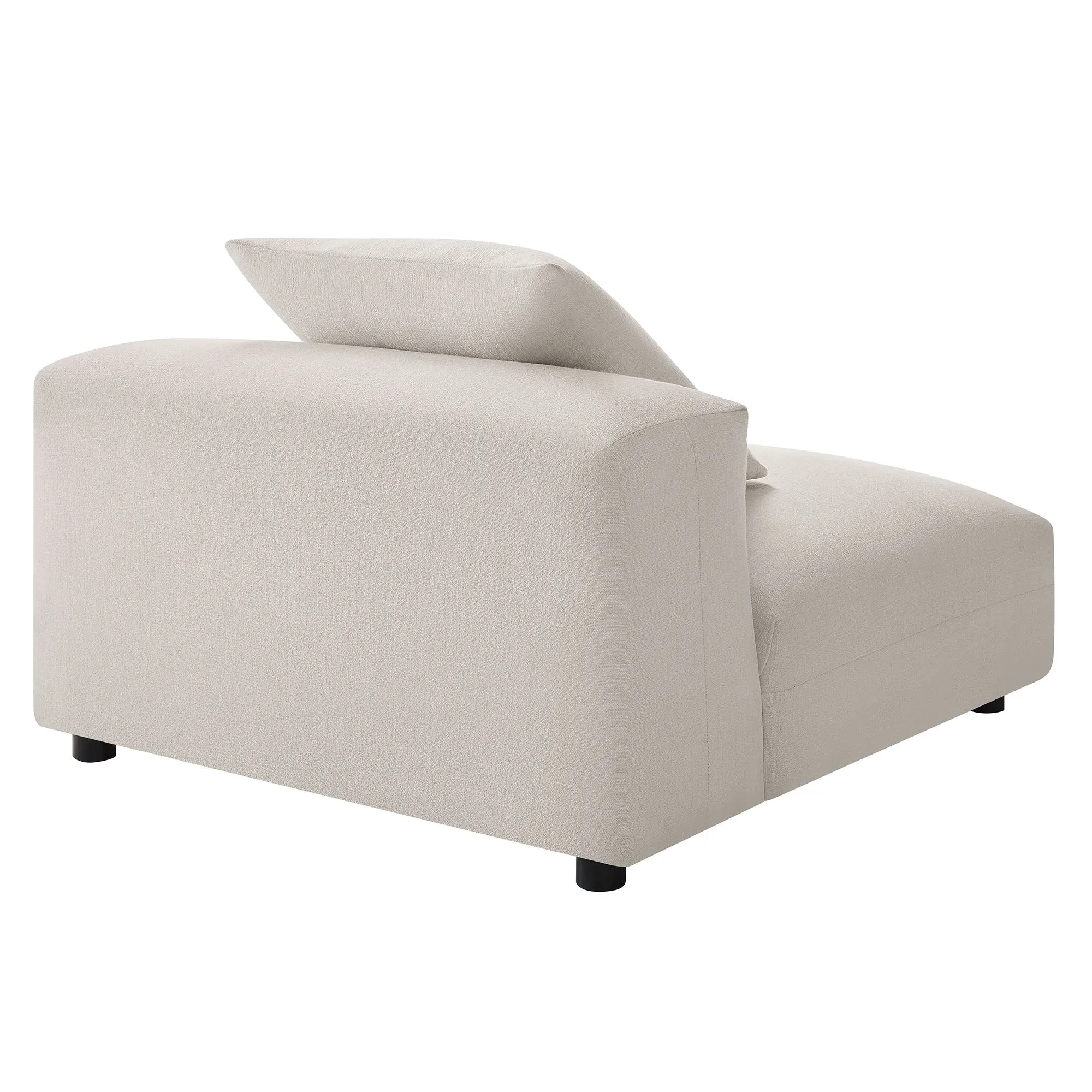 Solace  Modular Upholstered Fabric Armless Chair