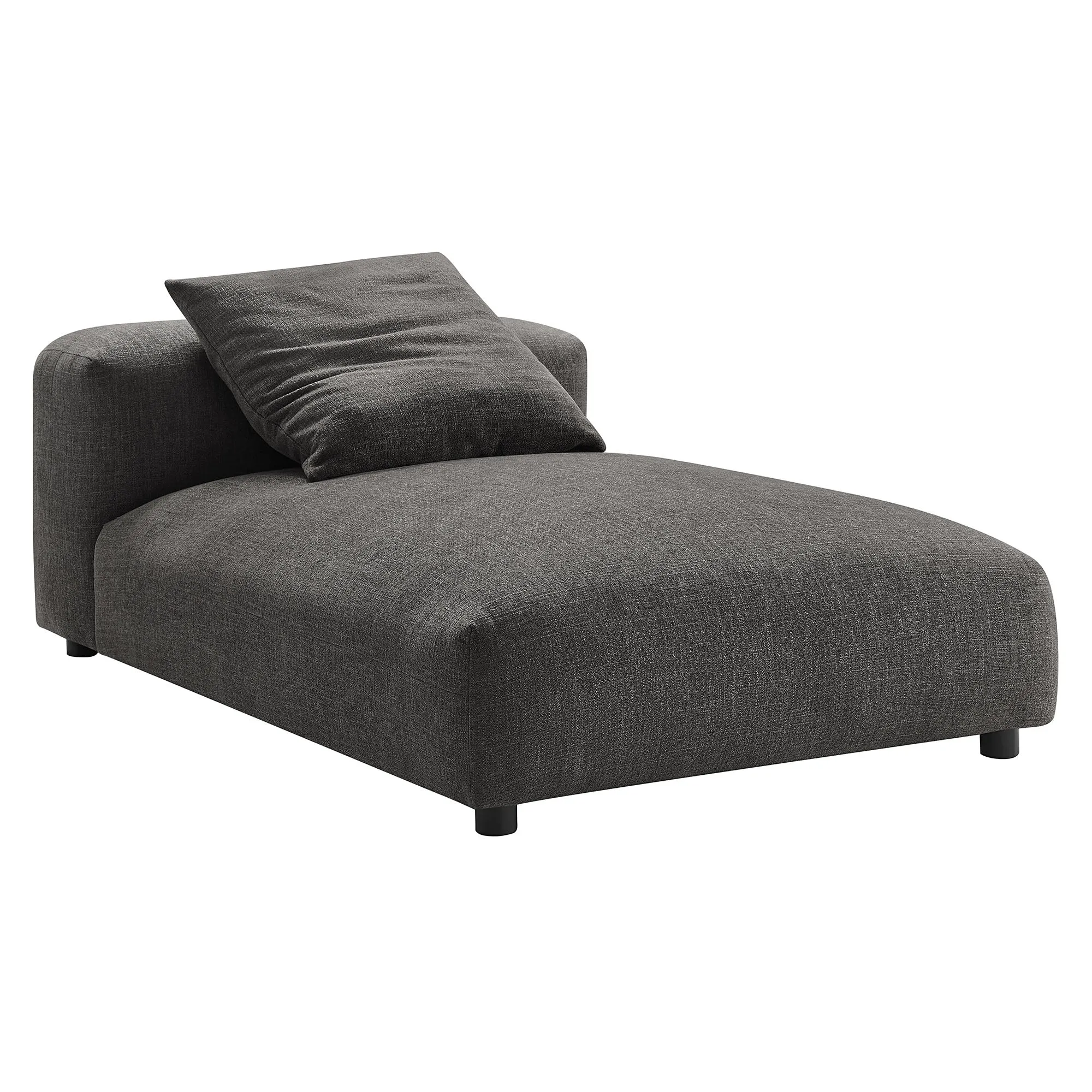 Solace  Modular Upholstered Fabric Armless Chaise Lounge