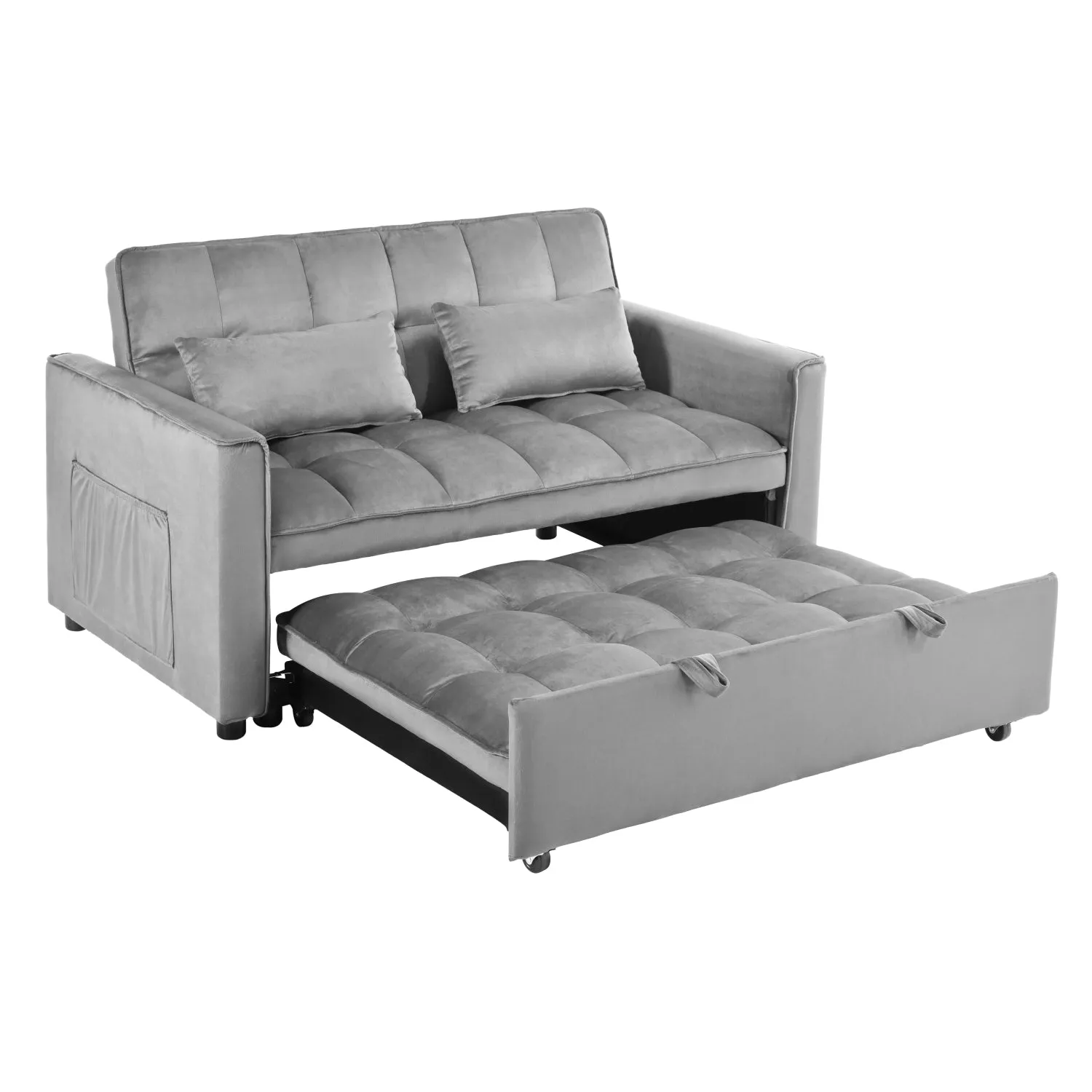 Streamdale 3-in-1 Convertible Sofa Bed - Light Gray
