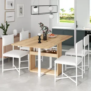 Streamdale Compact Extendable Dining Set with 4 Chairs