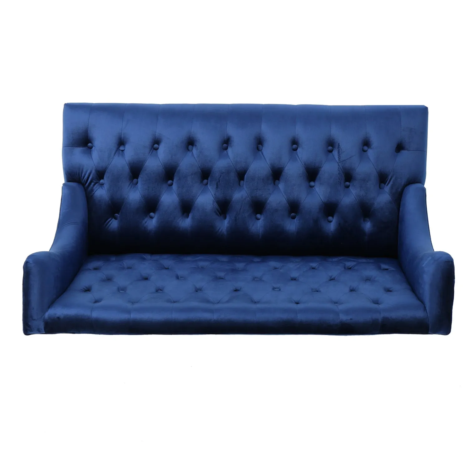 Streamdale Glam Velvet Loveseat: Modern Wingback Design