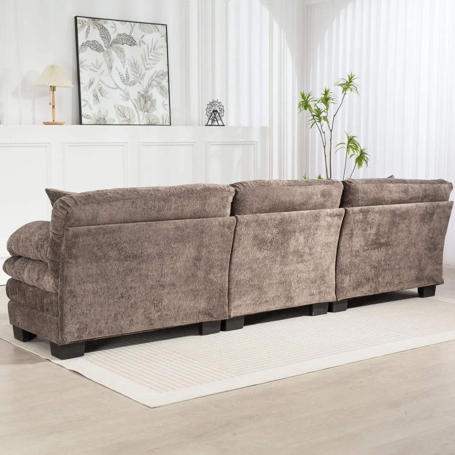 Streamdale L-Shaped Sectional Sofa Sleeper Couch - Gray