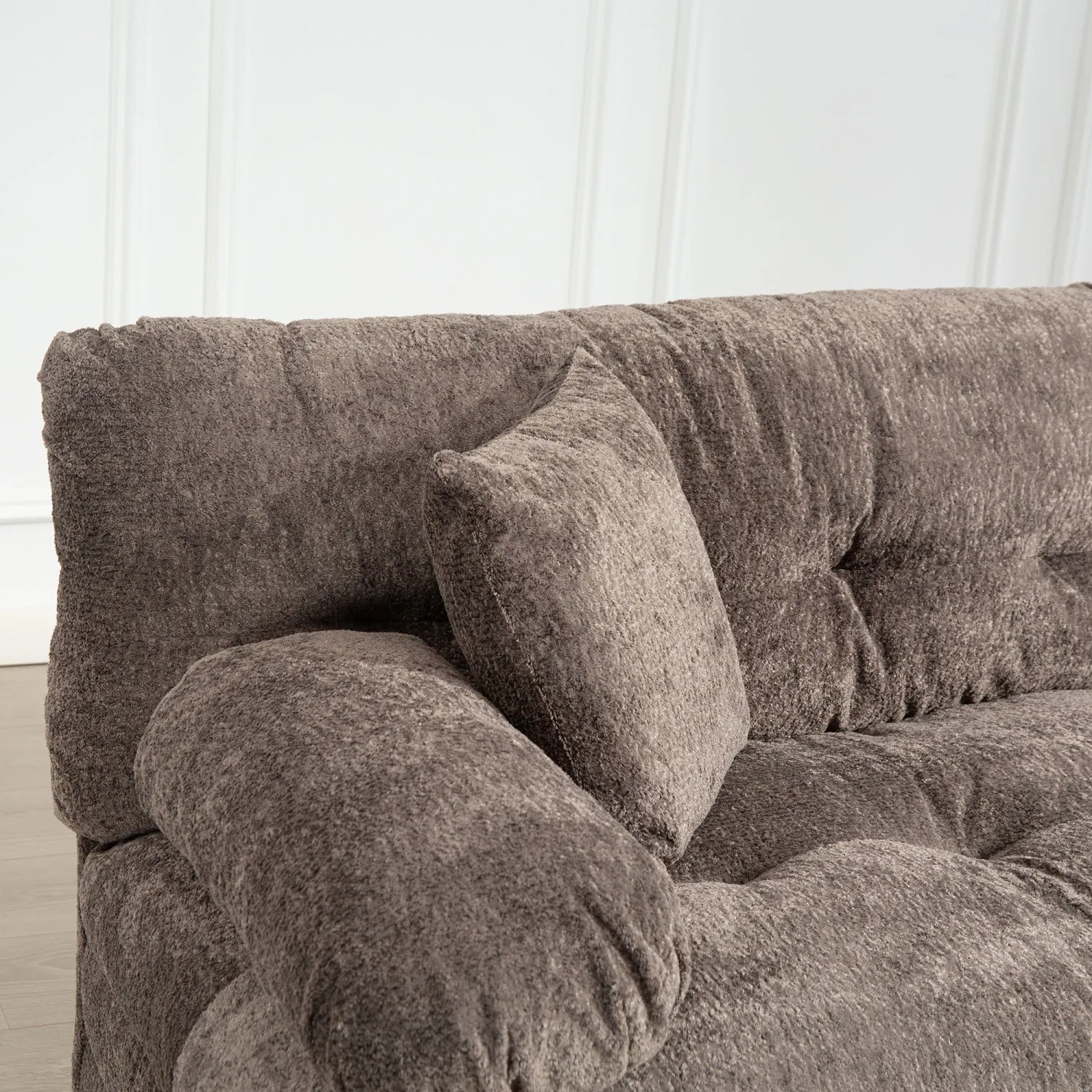 Streamdale L-Shaped Sectional Sofa Sleeper Couch - Gray