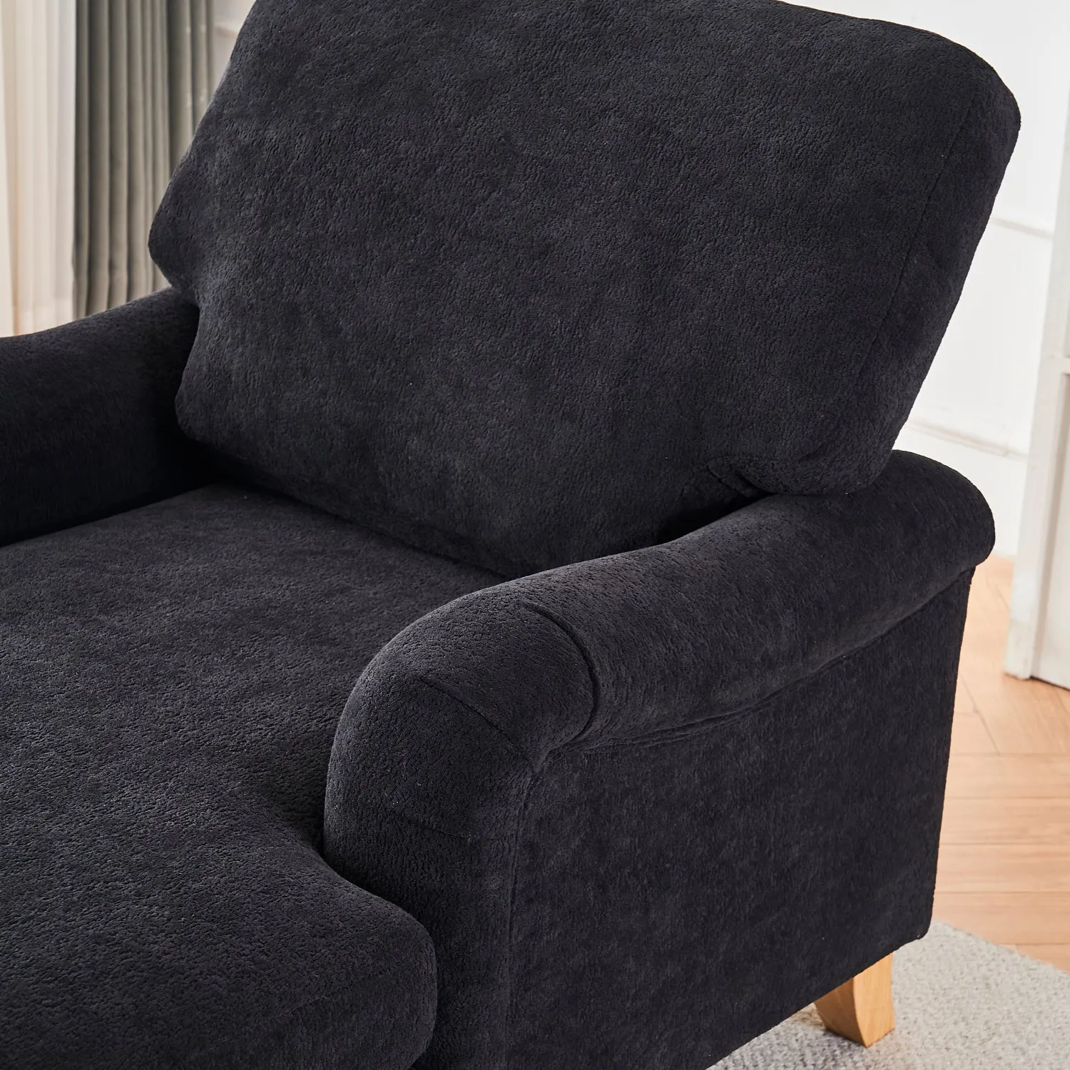 Streamdale Mid-Century Oversized Chaise Lounger Sofa