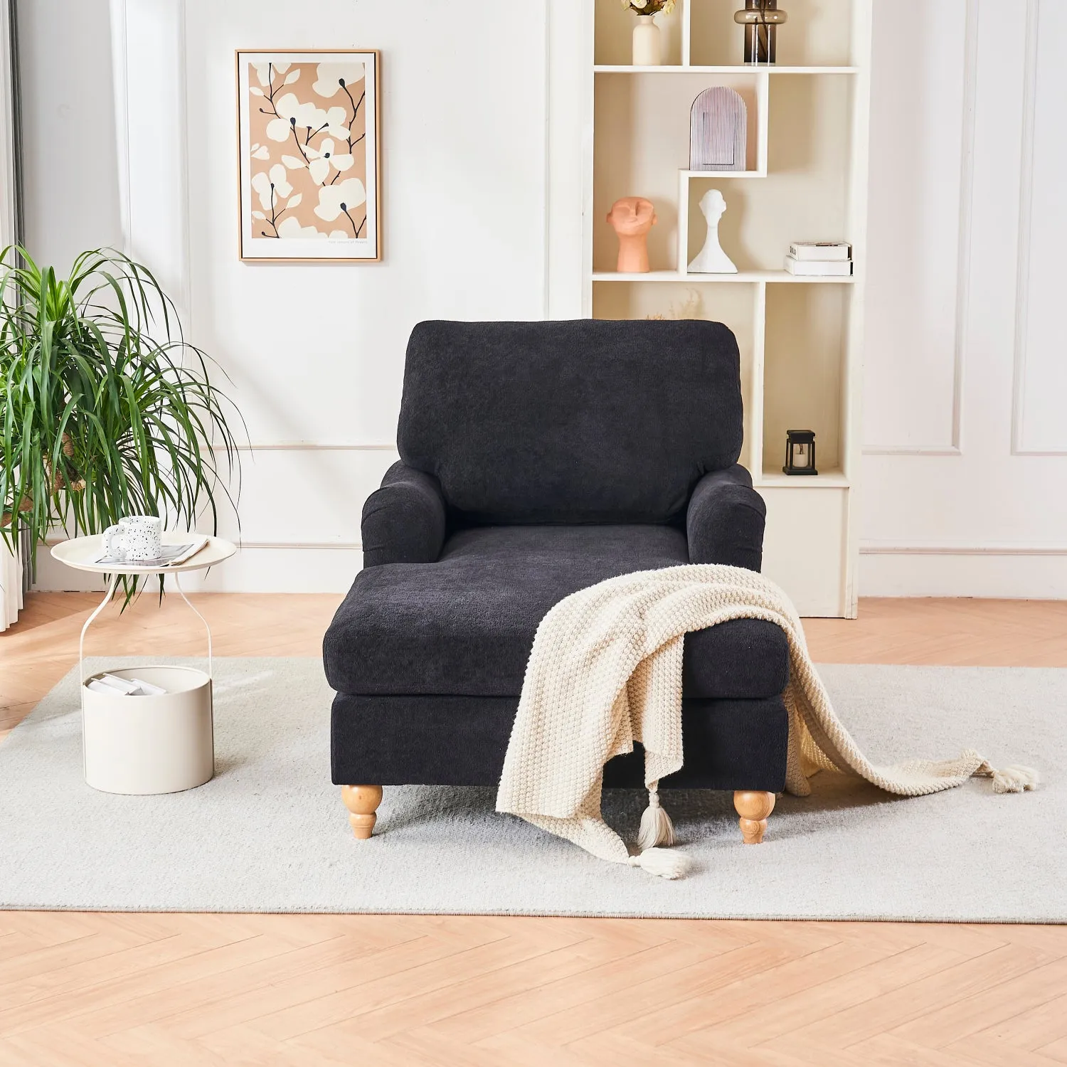 Streamdale Mid-Century Oversized Chaise Lounger Sofa