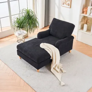 Streamdale Mid-Century Oversized Chaise Lounger Sofa