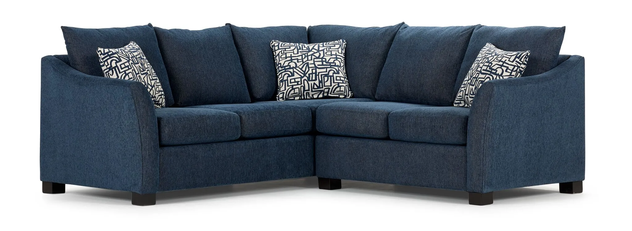 Tami 2-Piece Sectional with Right-Facing Loveseat - Dexter Dark Blue