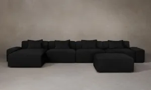 The Breuer Modular Sectional - Italian Brushed Wool Pepper