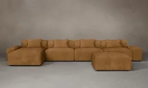 The Breuer Modular Sectional - Nubuck Leather Saddle