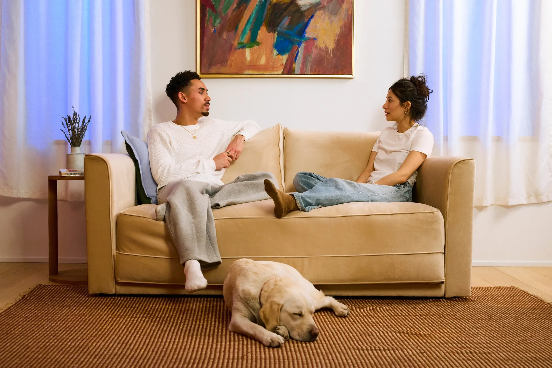 The Eclipse Sofa in Recycled Velvet