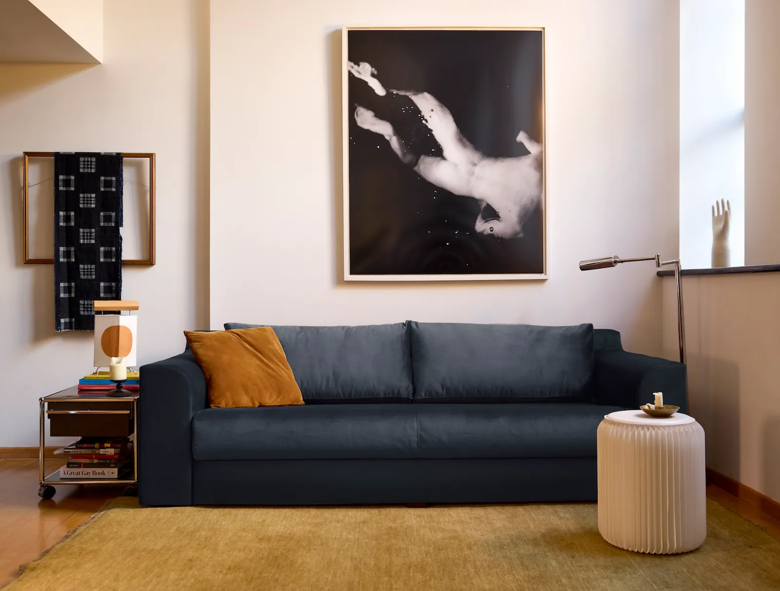 The Elevate 96" Sofa in Recycled Velvet