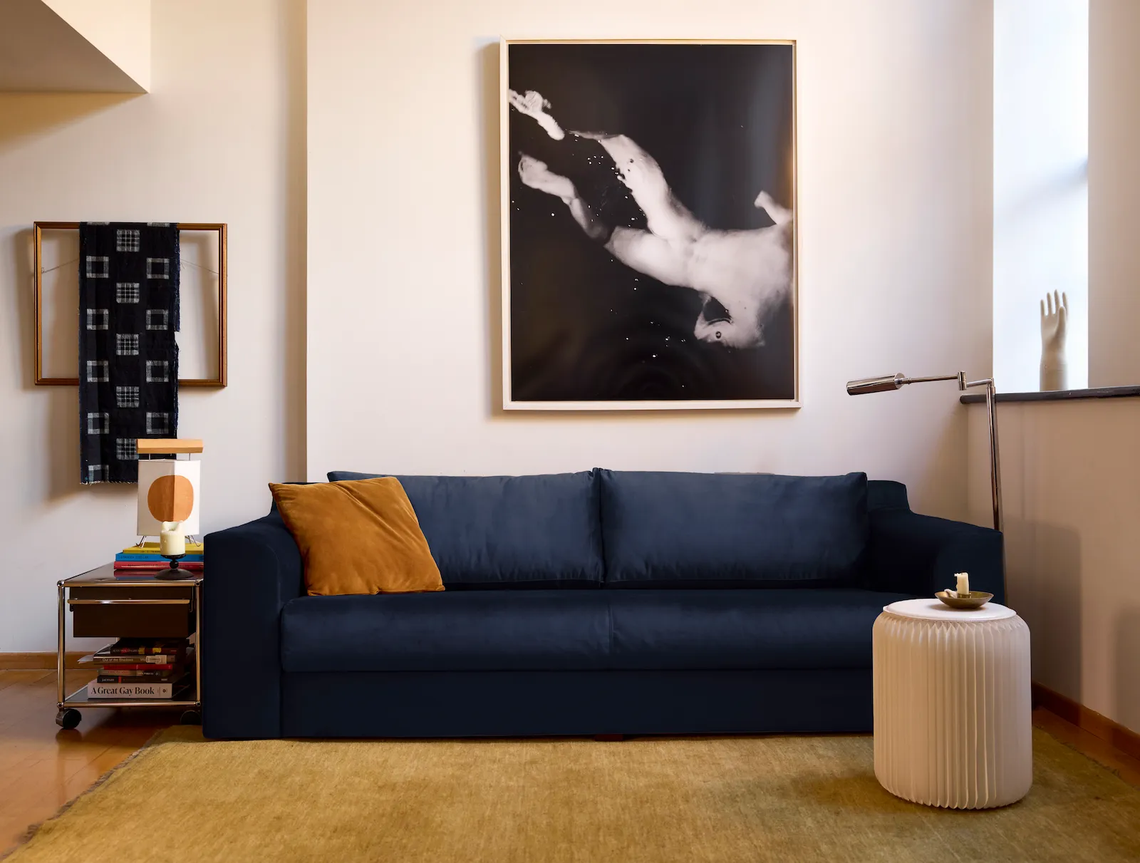 The Elevate 96" Sofa in Recycled Velvet