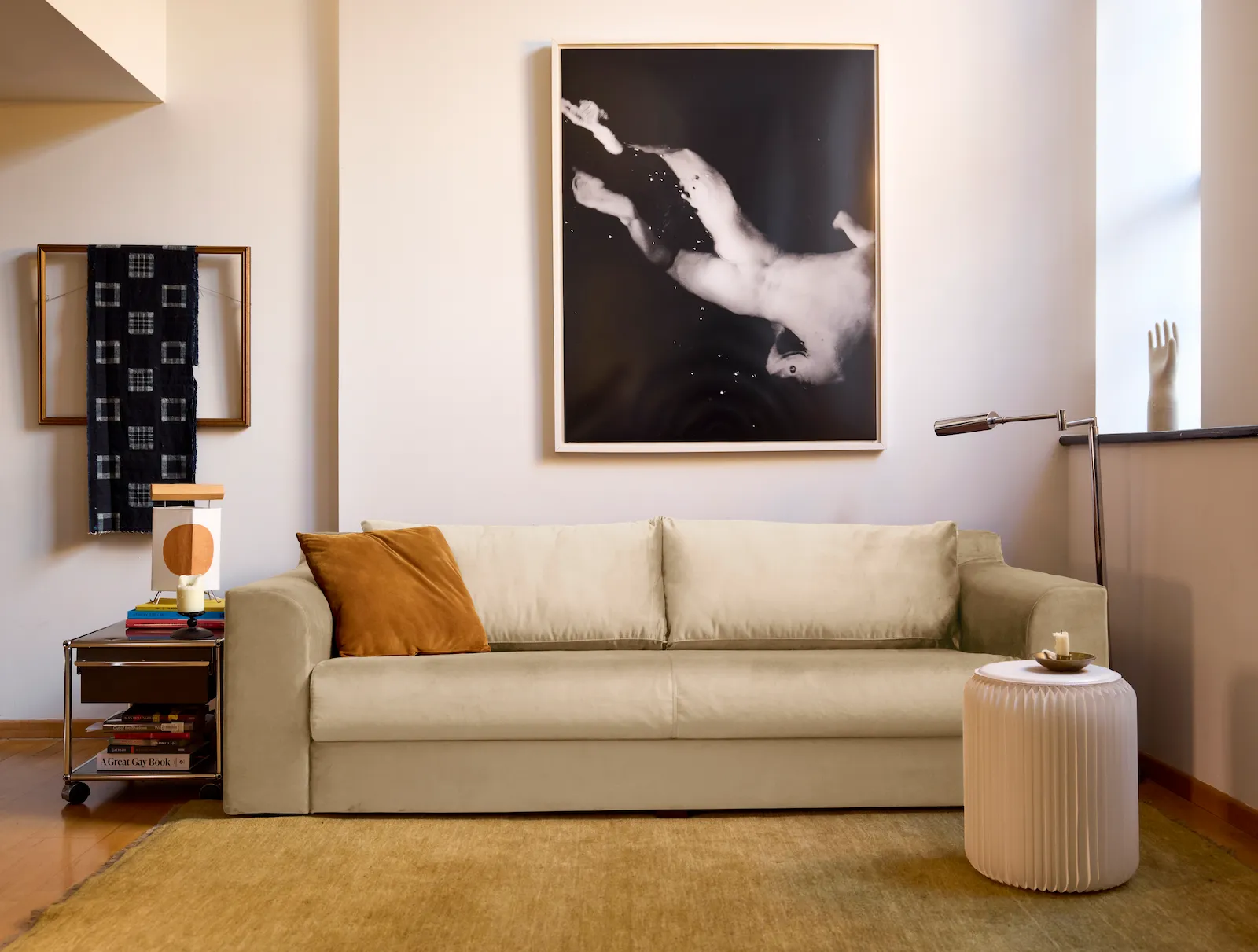 The Elevate 96" Sofa in Recycled Velvet