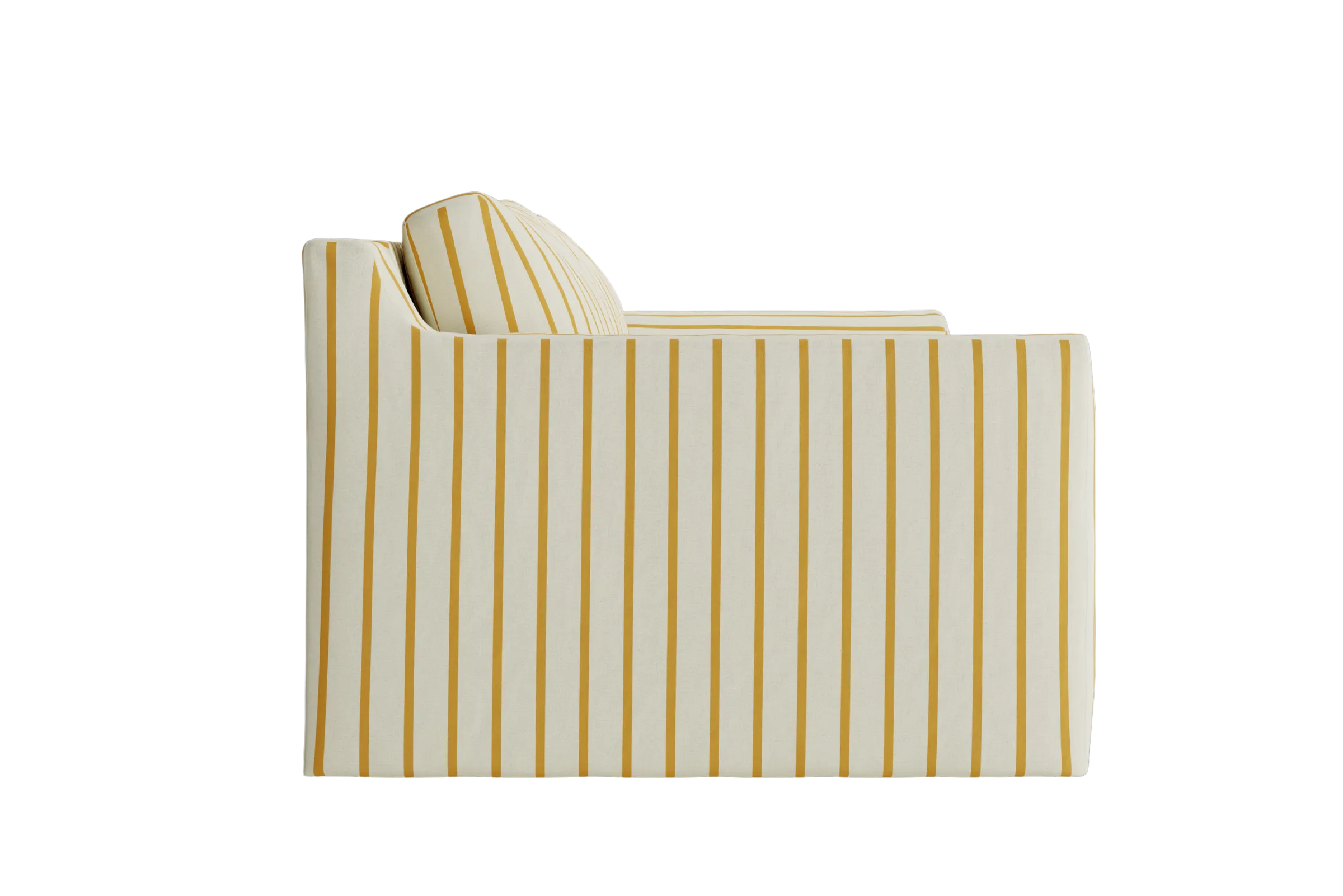 The Elevate 96" Sofa in Striped Hemp Blend