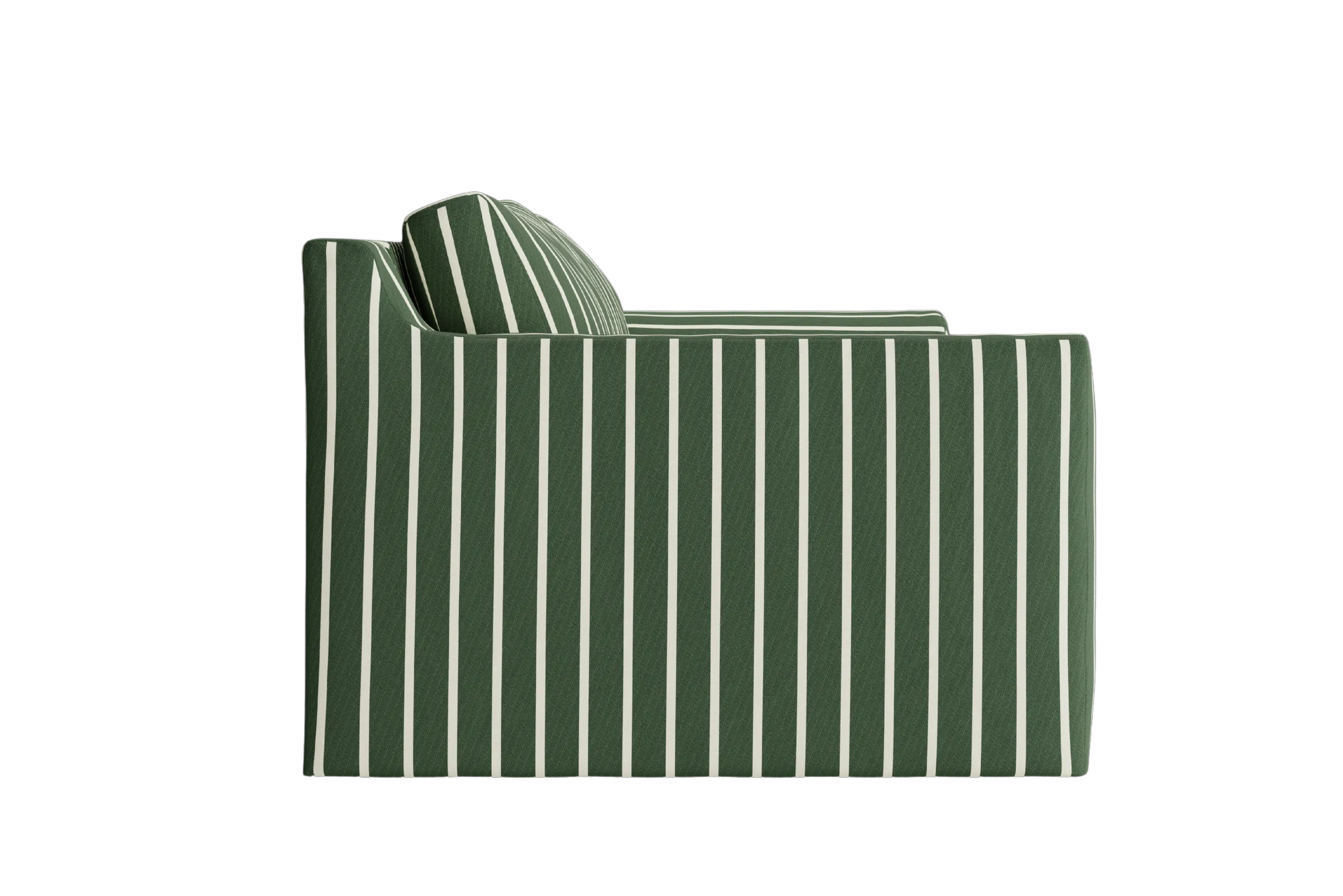 The Elevate 96" Sofa in Striped Hemp Blend