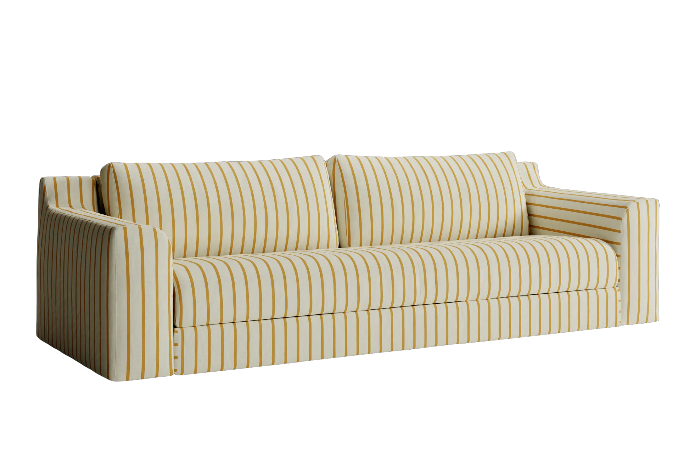 The Elevate 96" Sofa in Striped Hemp Blend