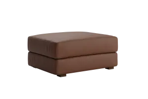 The Elevate Ottoman in Cactus Leather