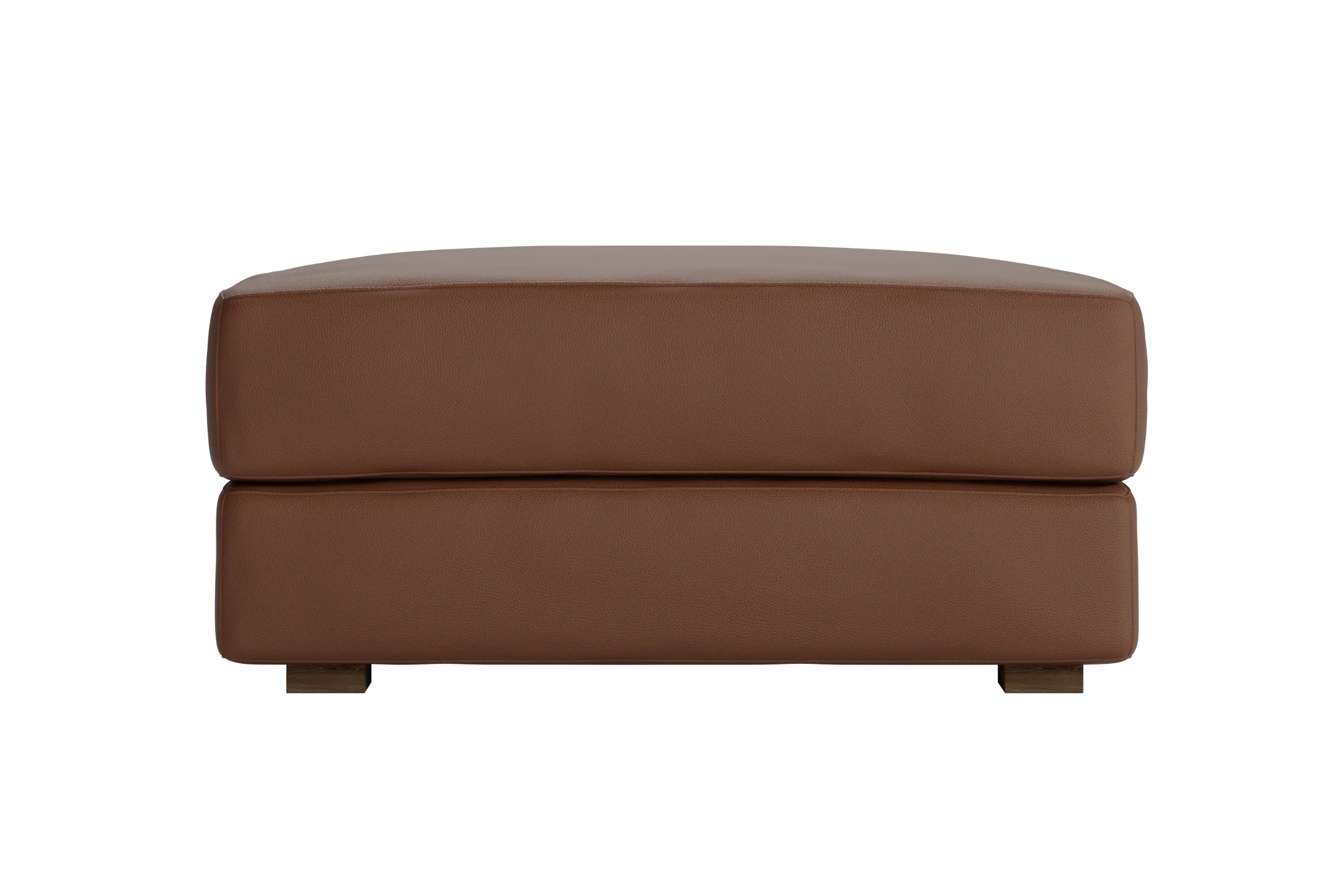 The Elevate Ottoman in Cactus Leather