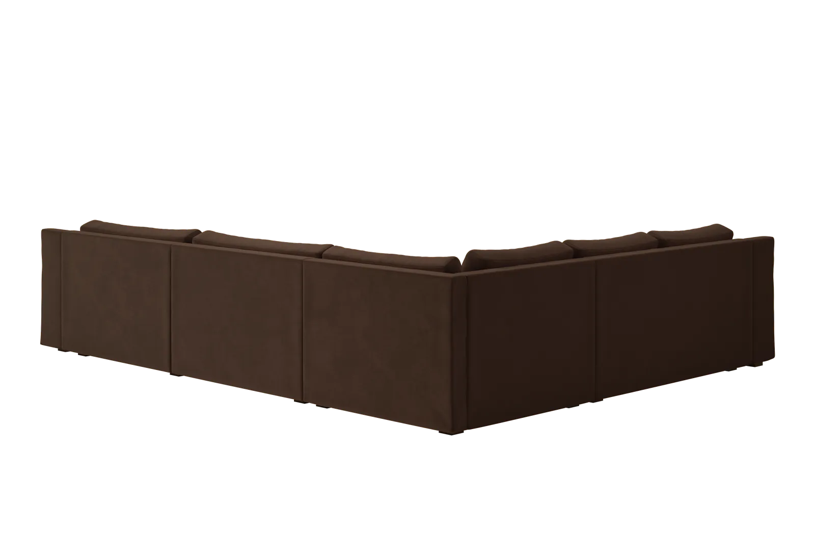 The Elevate Reversible L Sectional in Recycled Velvet