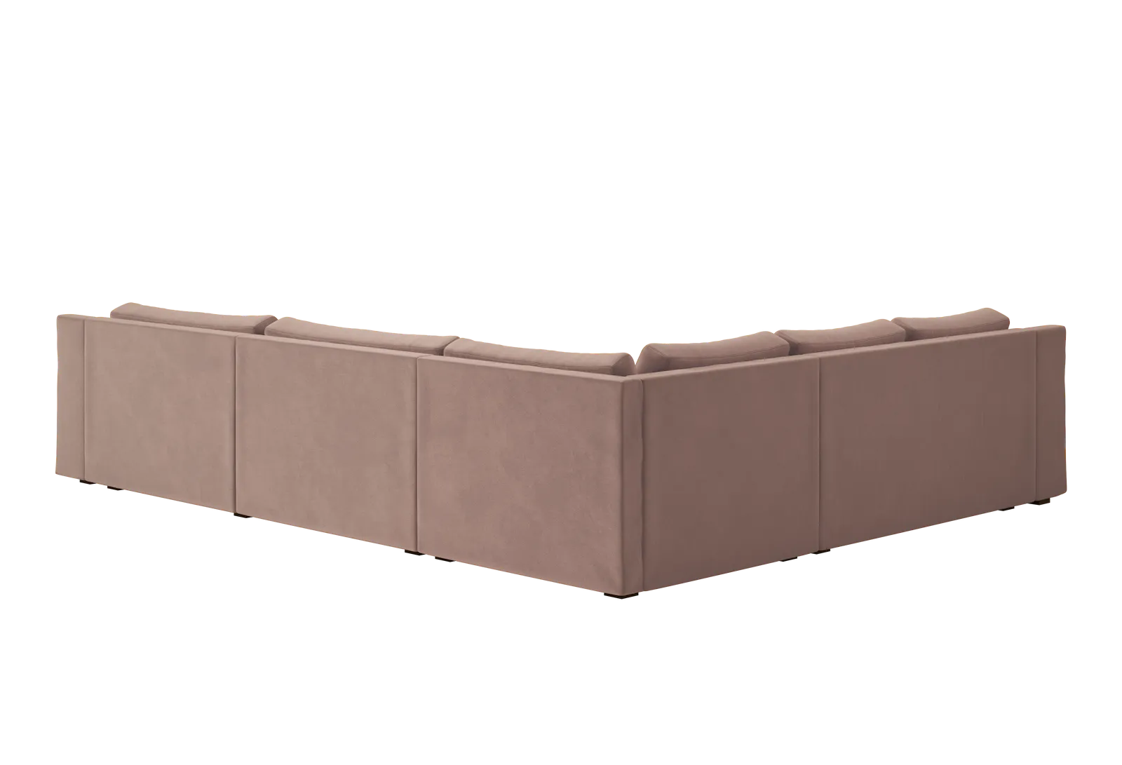 The Elevate Reversible L Sectional in Recycled Velvet