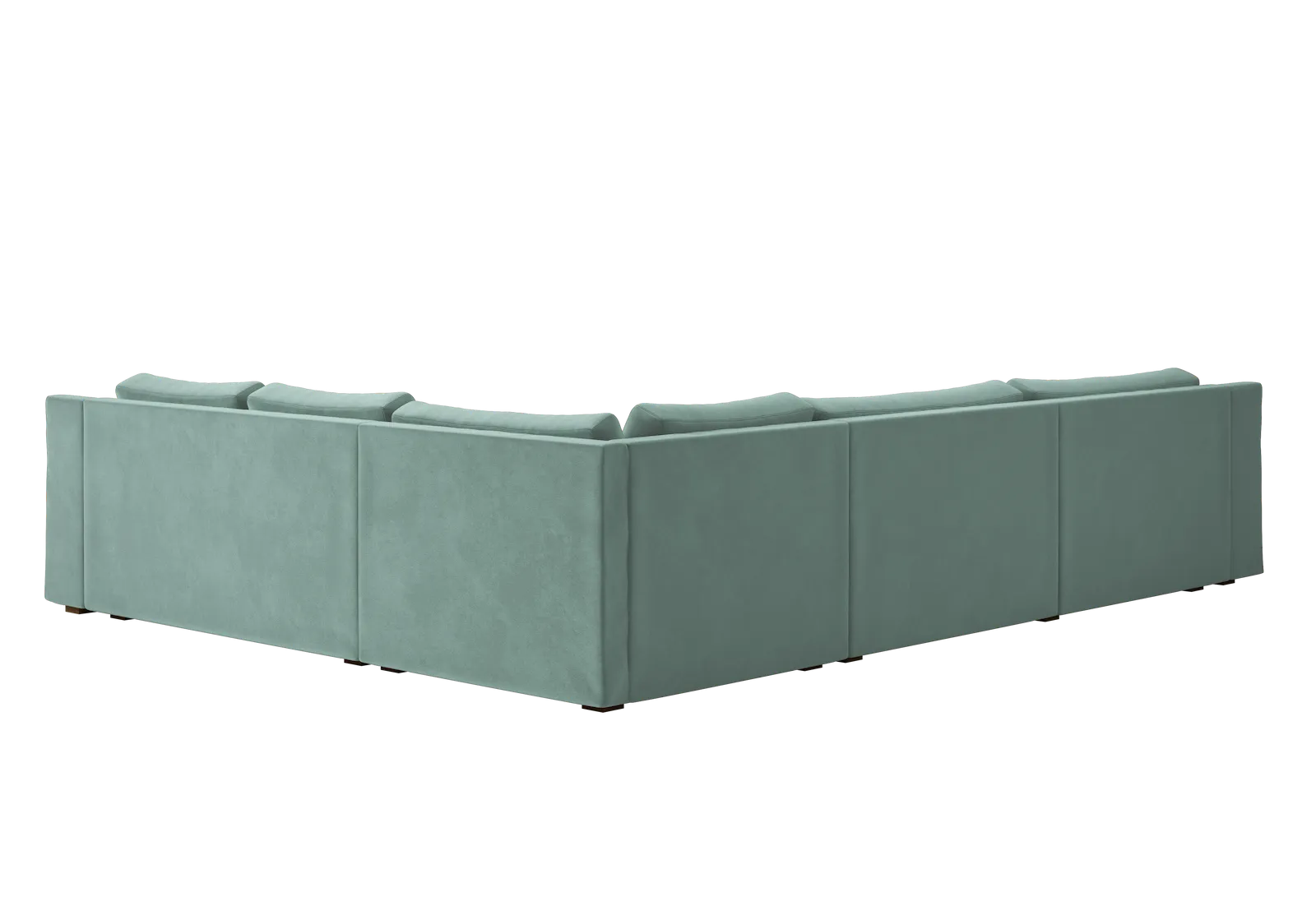 The Elevate Reversible L Sectional in Recycled Velvet