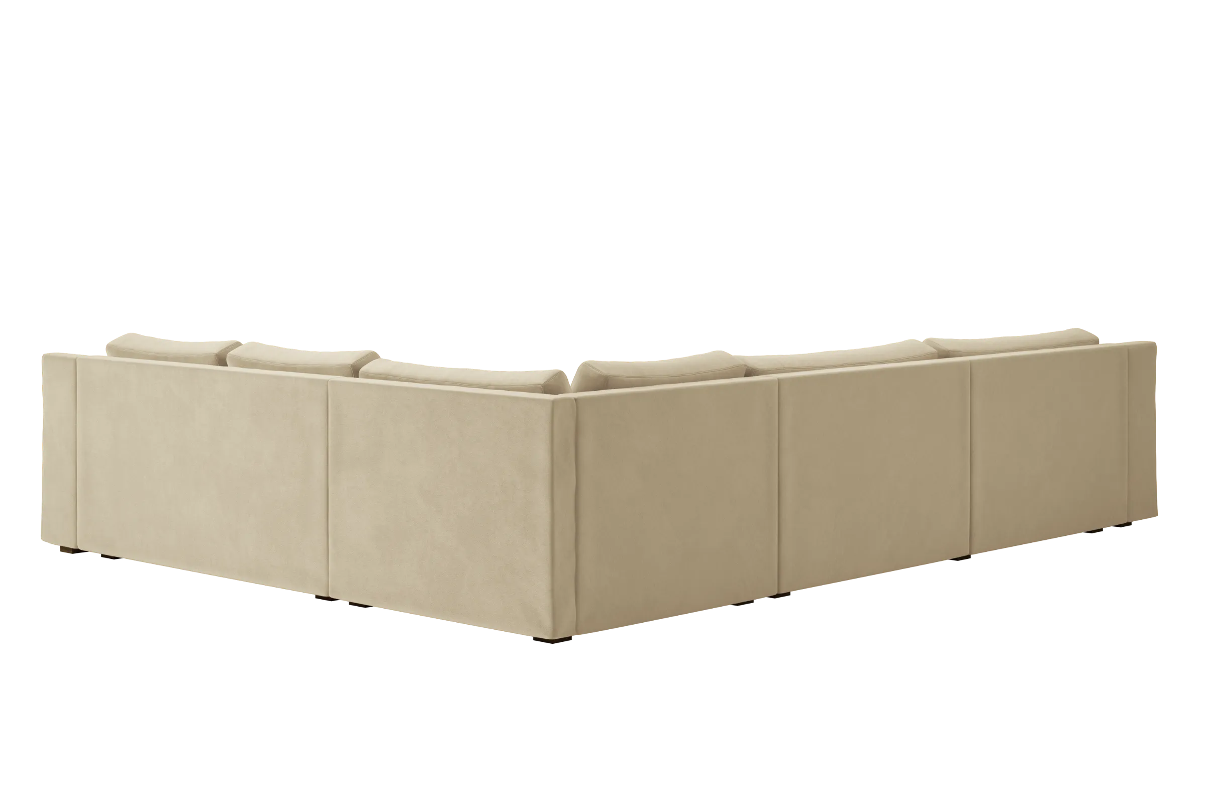 The Elevate Reversible L Sectional in Recycled Velvet