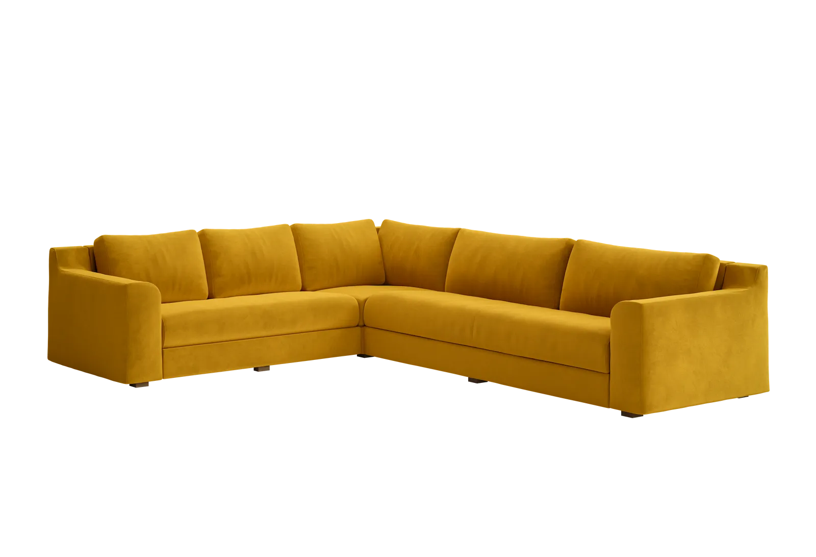 The Elevate Reversible L Sectional in Recycled Velvet
