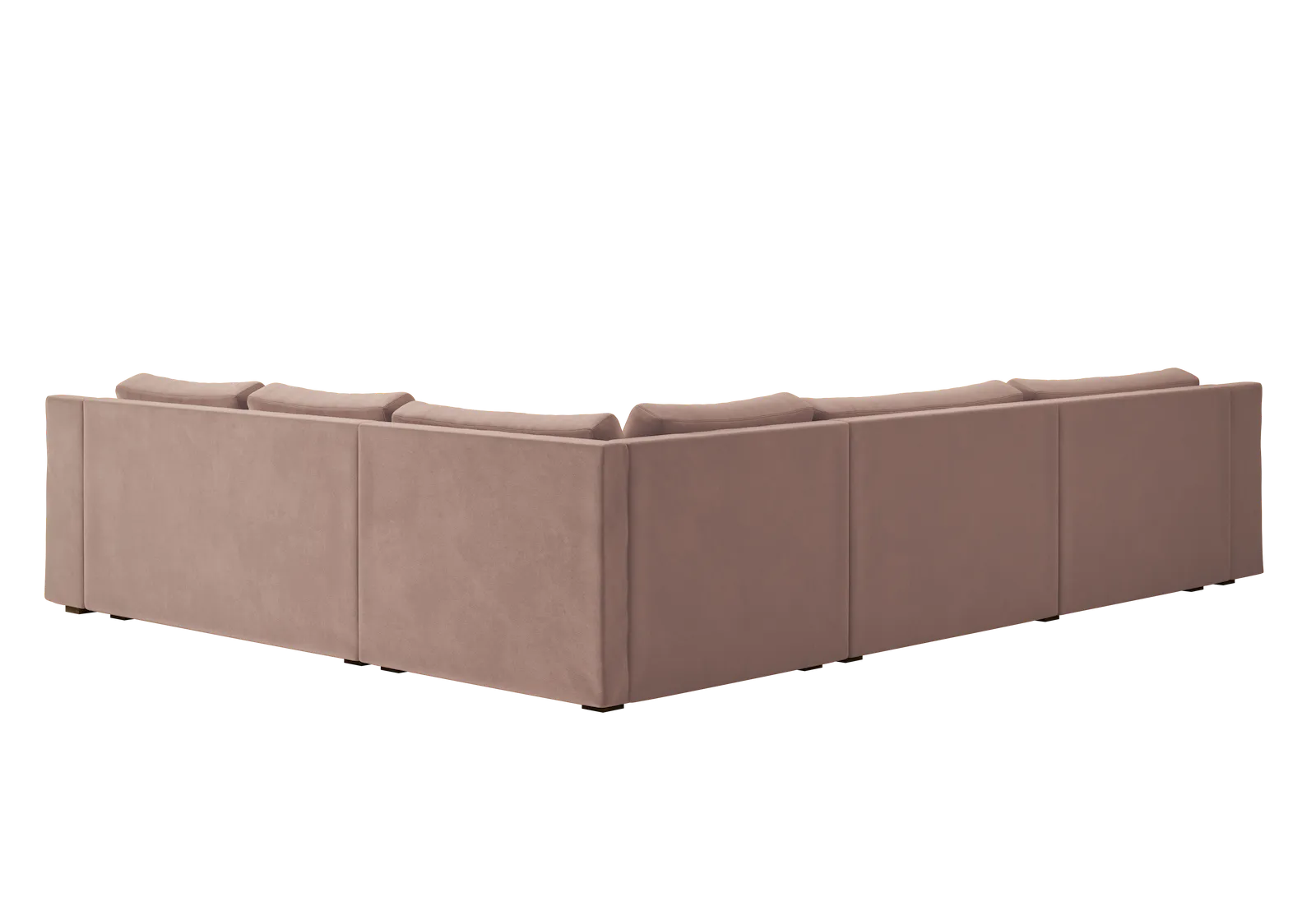 The Elevate Reversible L Sectional in Recycled Velvet
