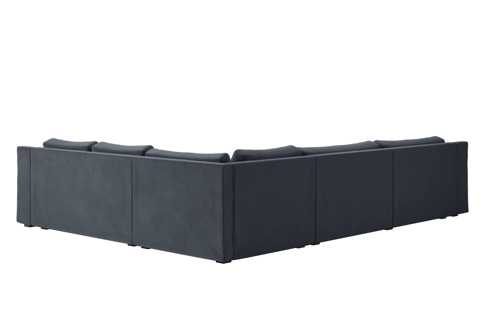 The Elevate Reversible L Sectional in Recycled Velvet