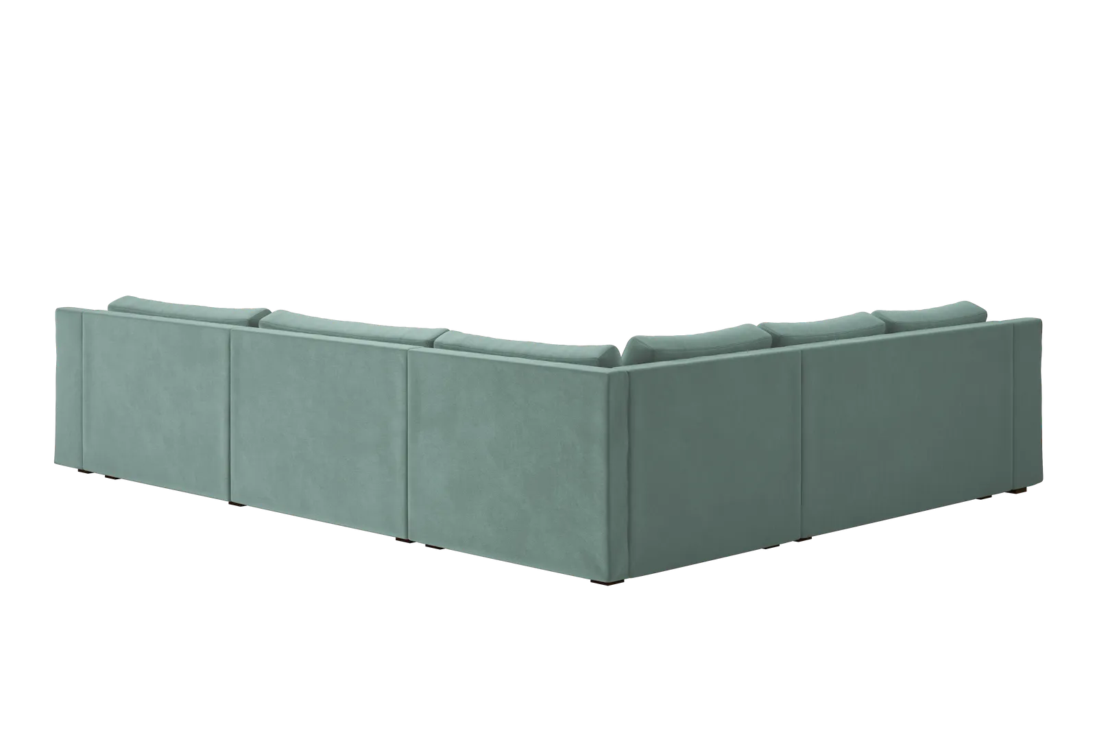 The Elevate Reversible L Sectional in Recycled Velvet