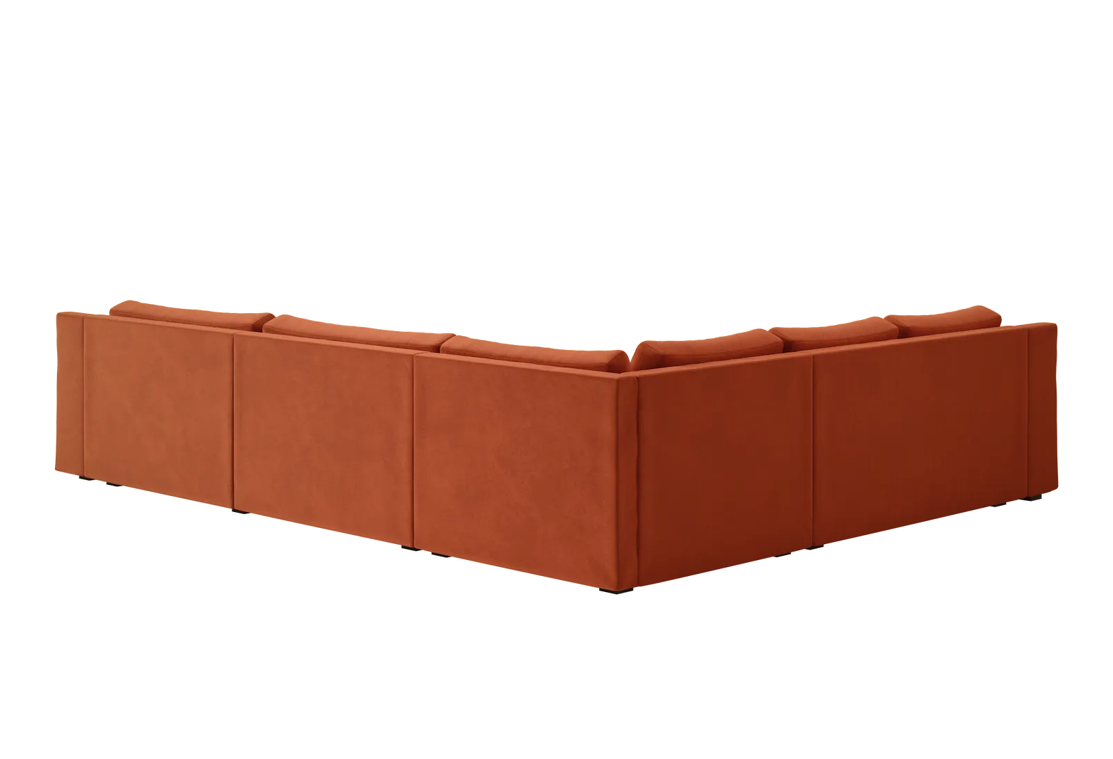 The Elevate Reversible L Sectional in Recycled Velvet