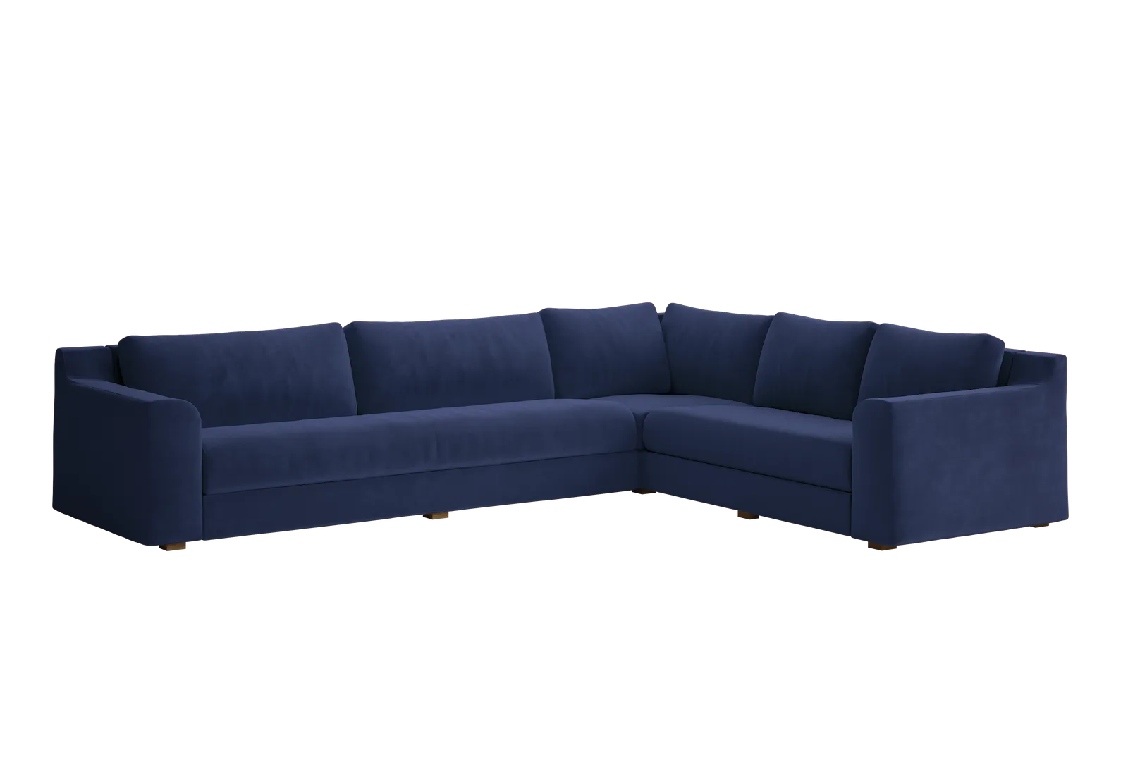 The Elevate Reversible L Sectional in Recycled Velvet