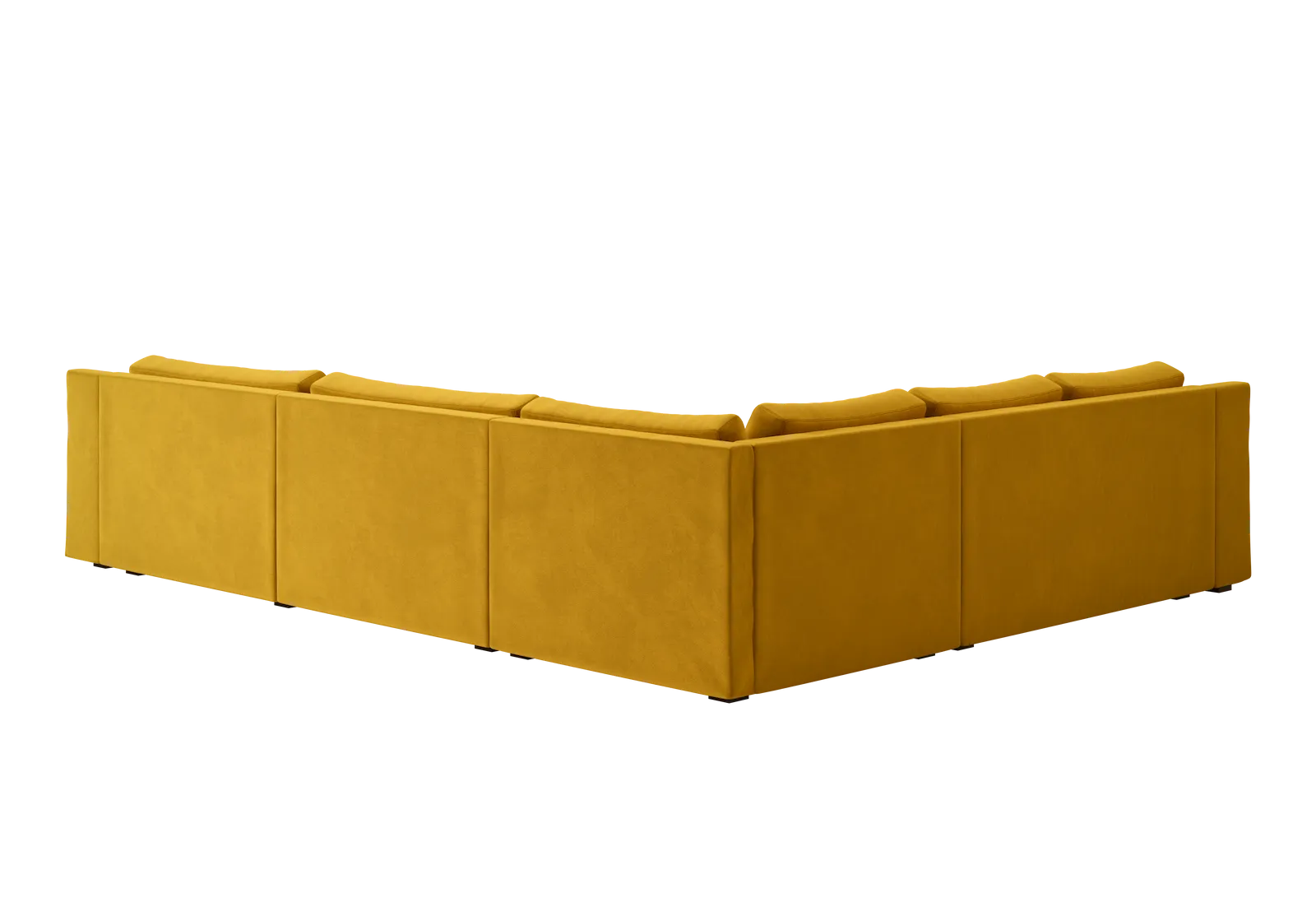 The Elevate Reversible L Sectional in Recycled Velvet